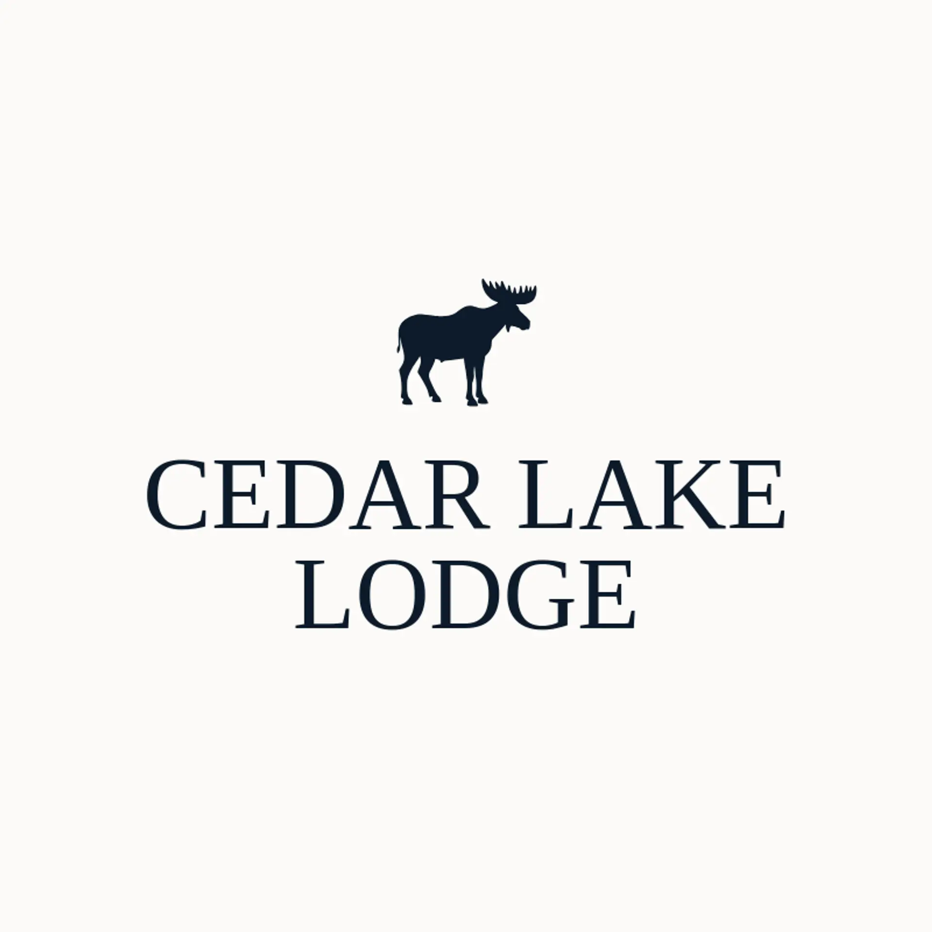 Cedar Lake Lodge logo for moose