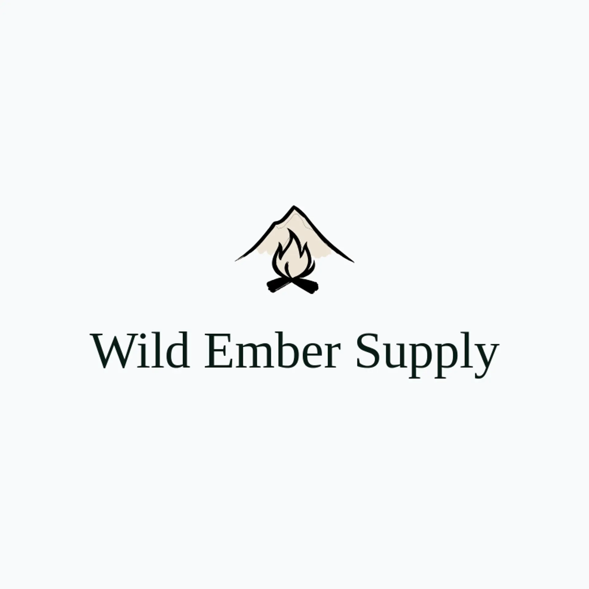 Wild Ember Supply logo for campfire