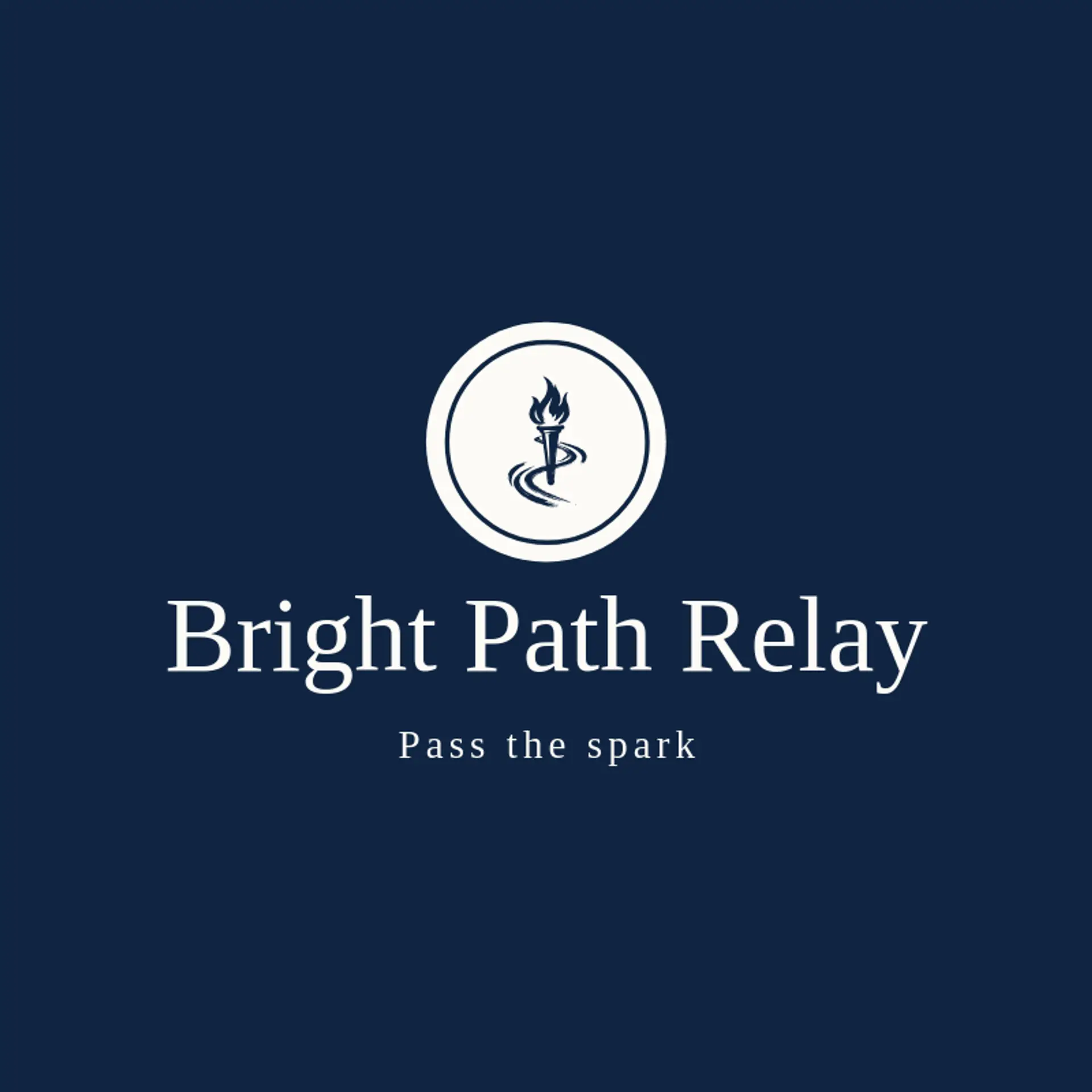Bright Path Relay logo for torch