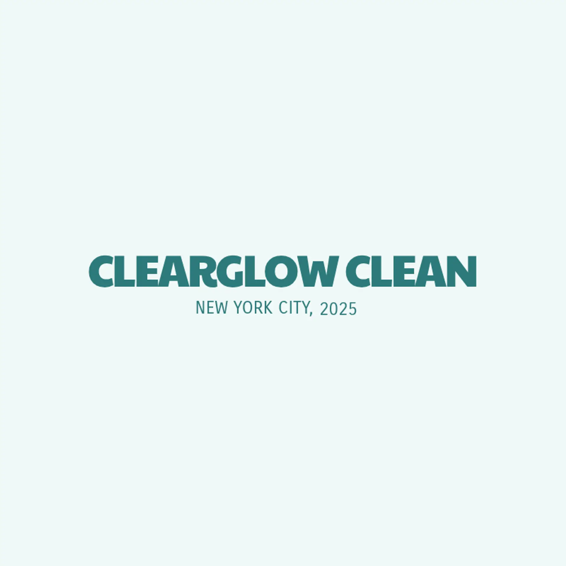 ClearGlow Clean logo for commercial cleaning
