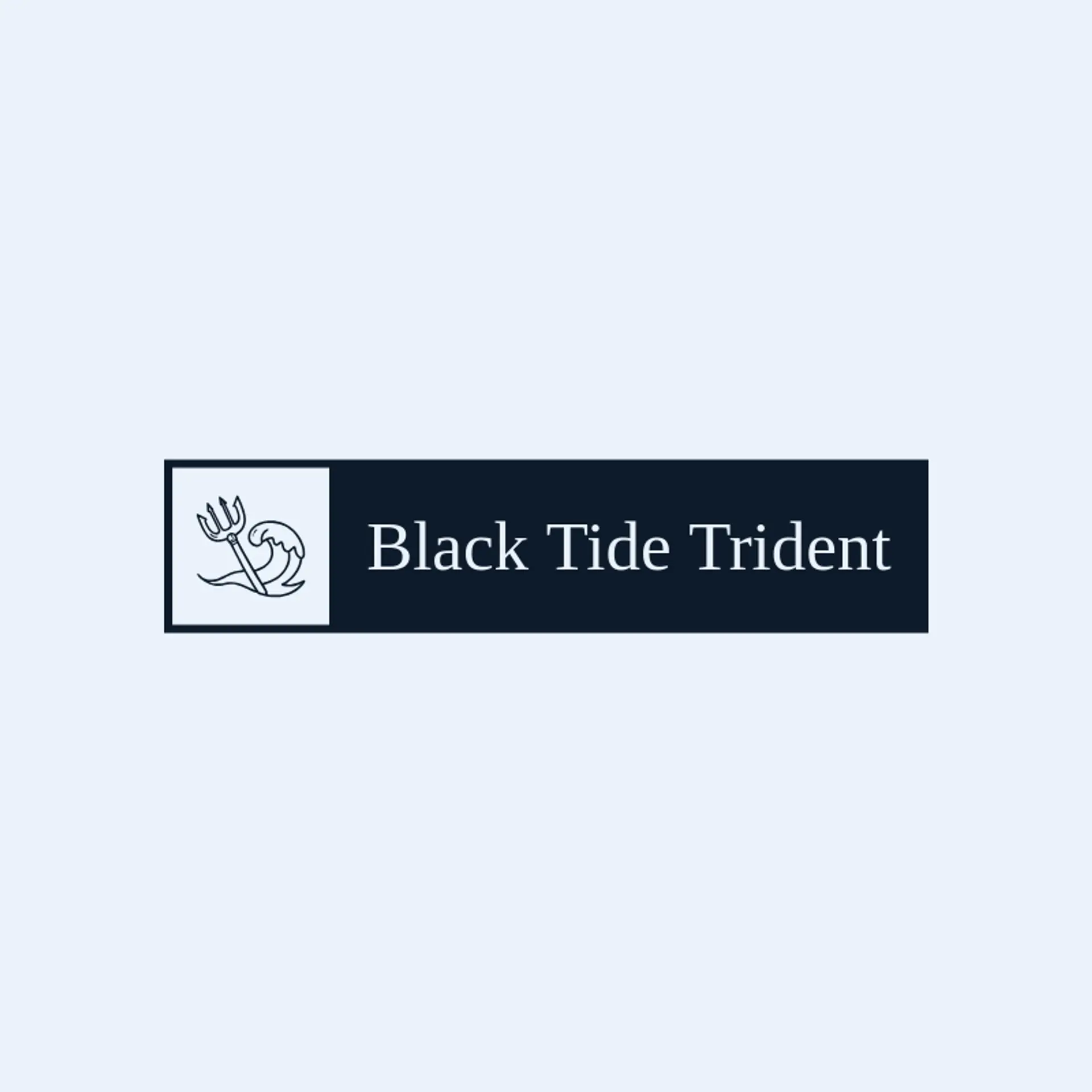Black Tide Trident logo for trident