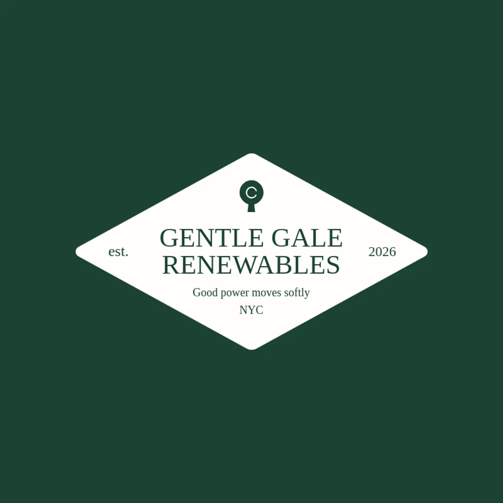 Gentle Gale Renewables logo for wind