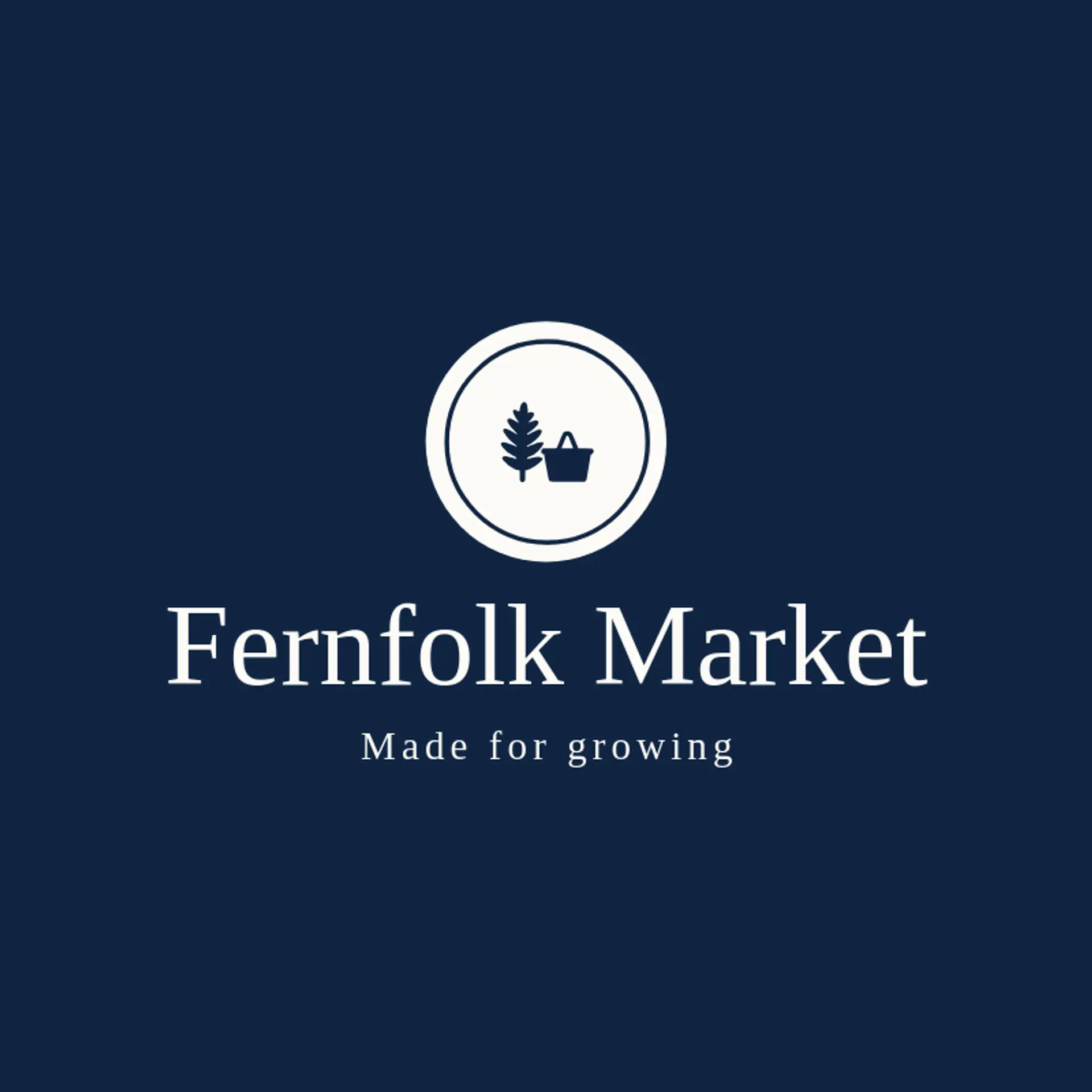 Fernfolk Market logo for fern