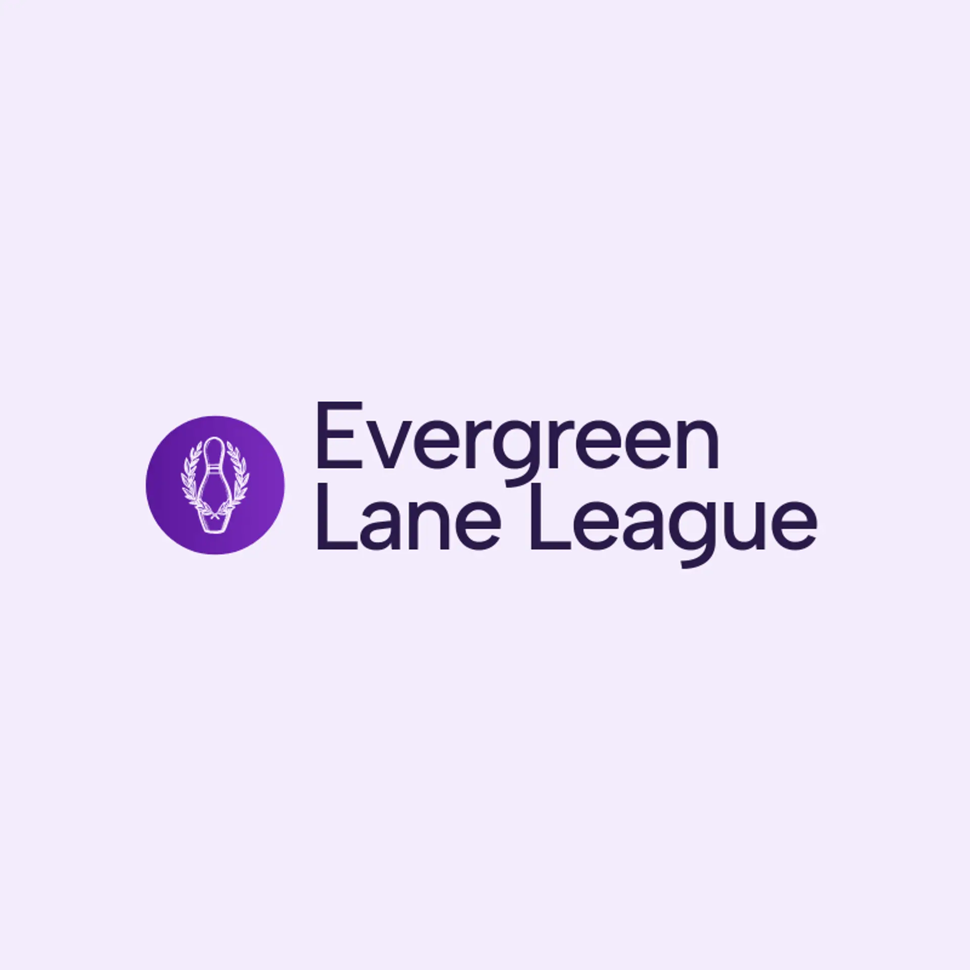 Evergreen Lane League logo for bowling