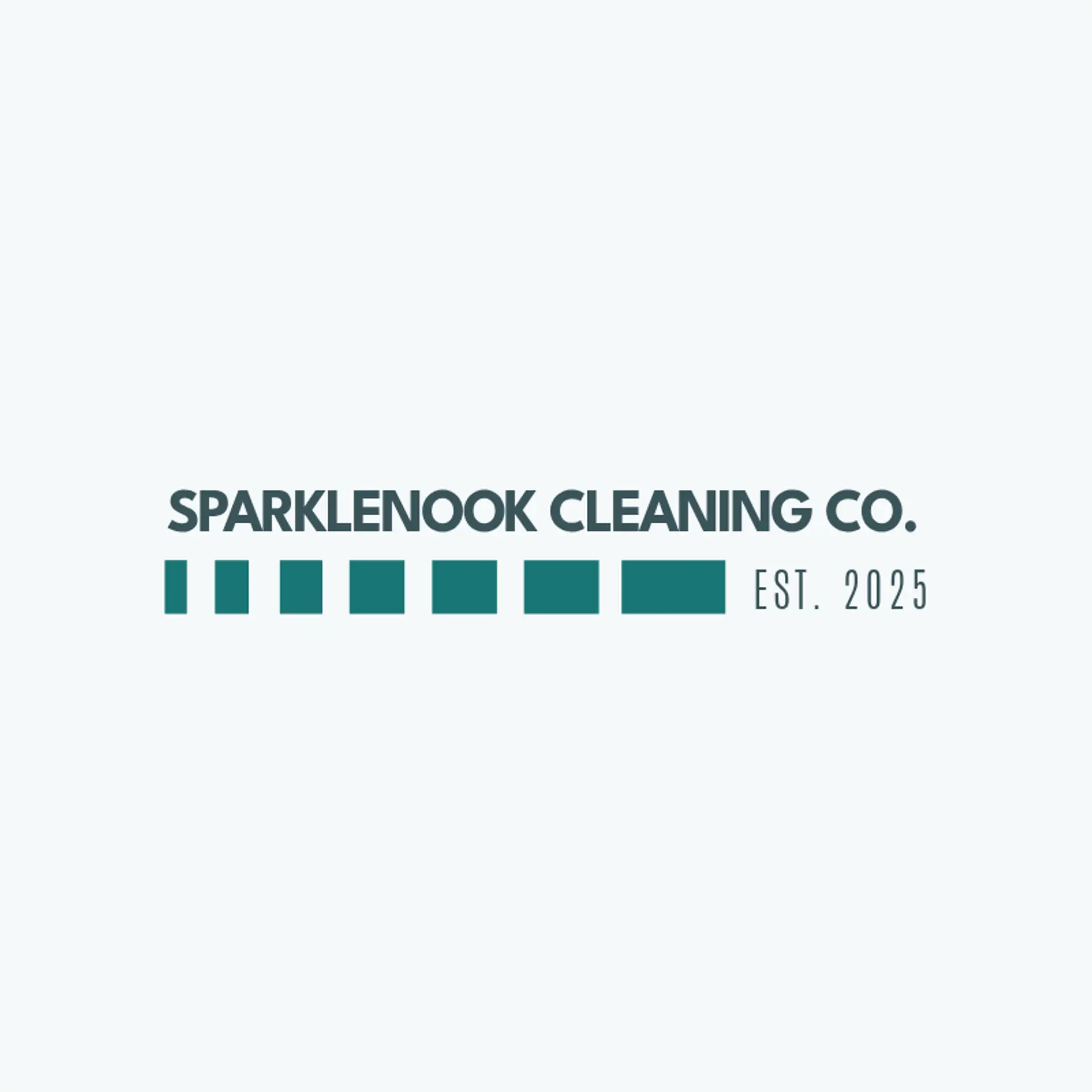 SparkleNook Cleaning Co. logo for house cleaning