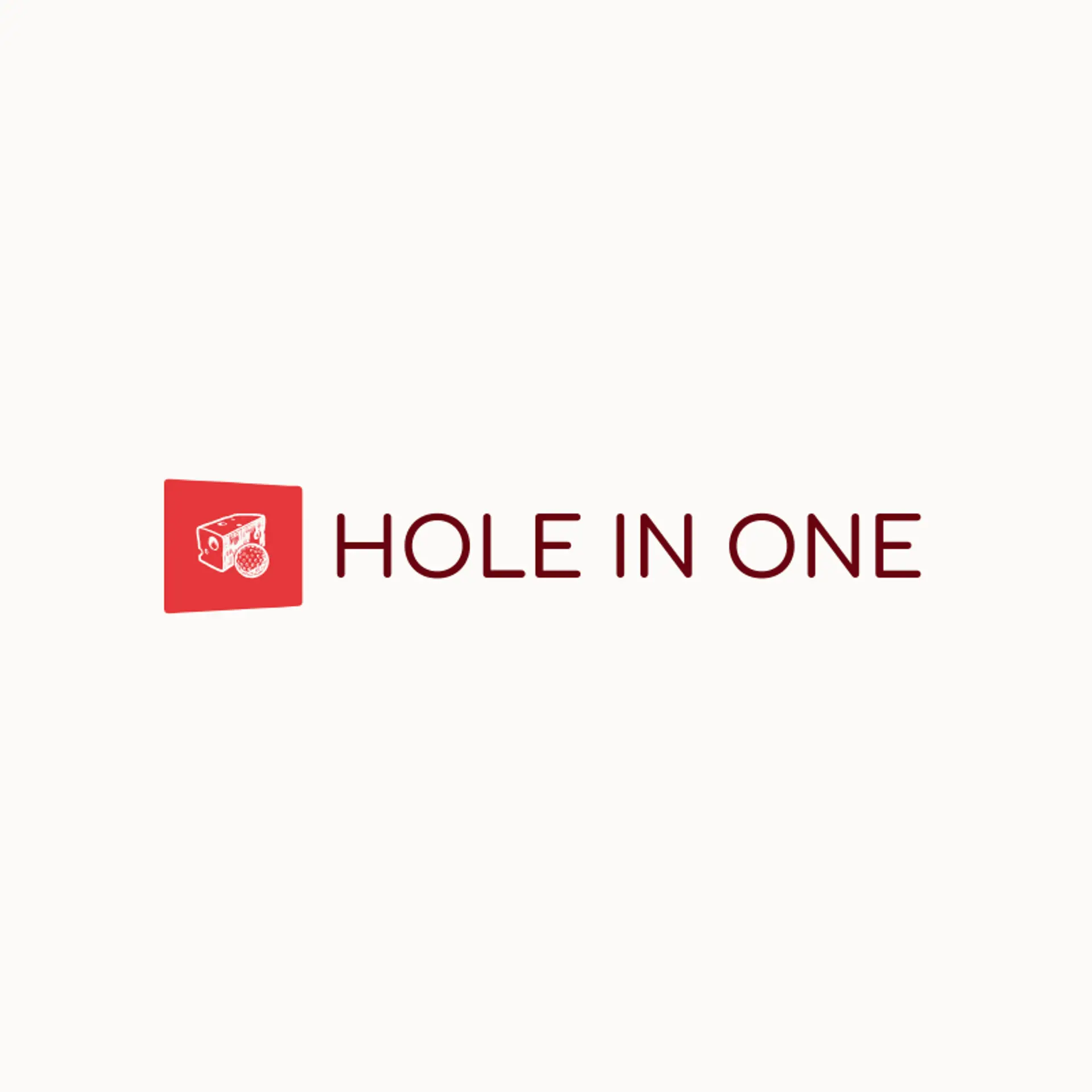 Hole in One logo for cheese