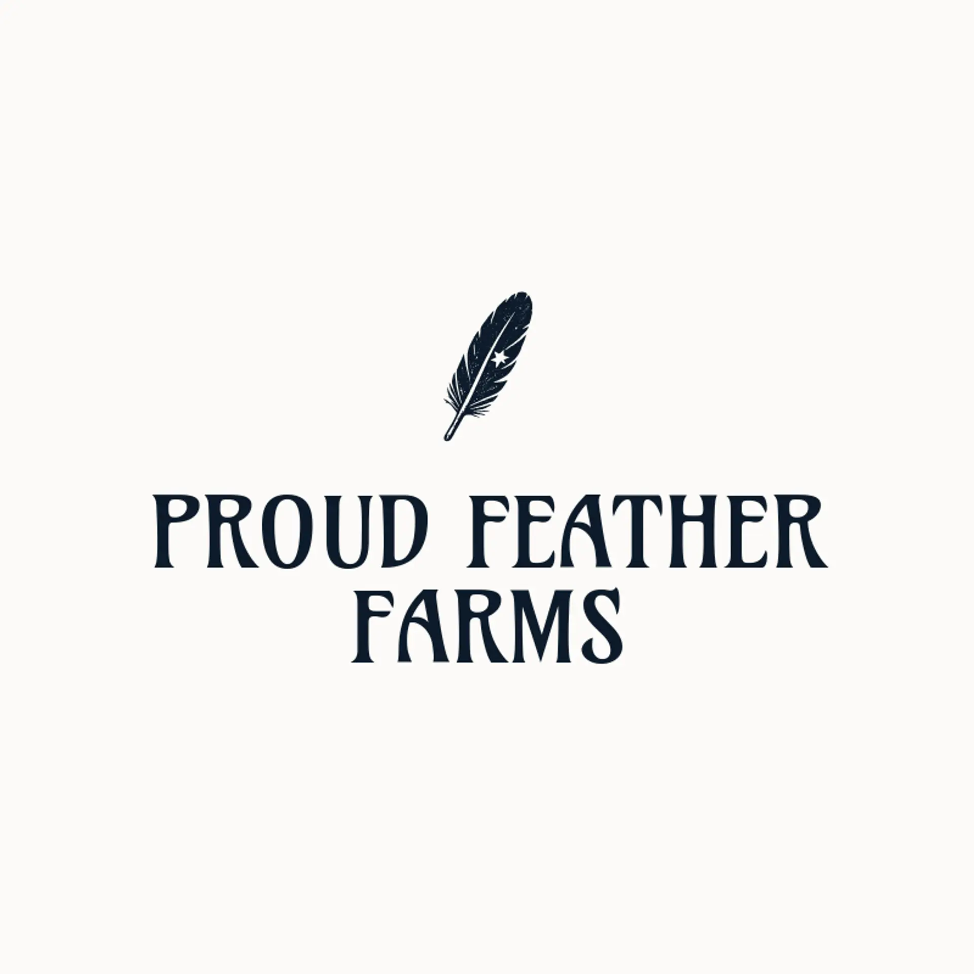 Proud Feather Farms logo for gamefowl