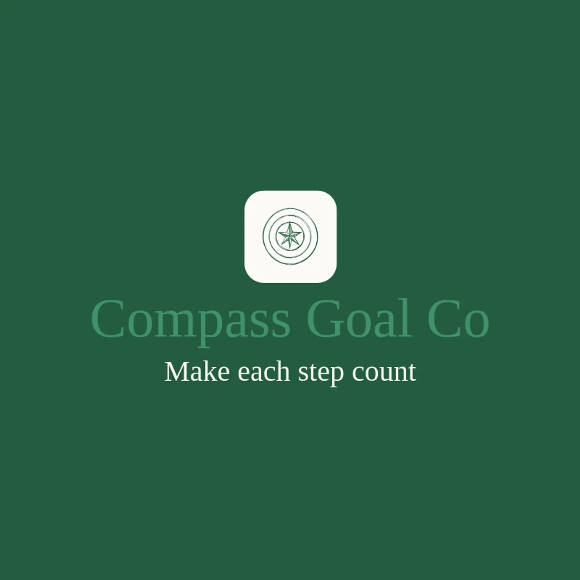 Compass Goal Co logo for goal
