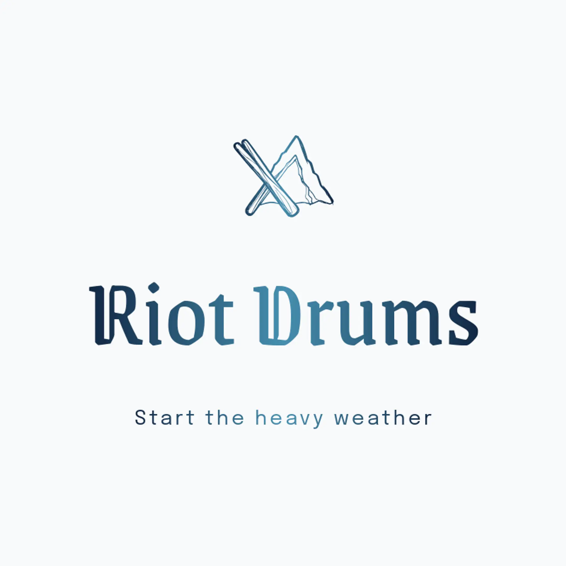 Riot Drums logo for metal band
