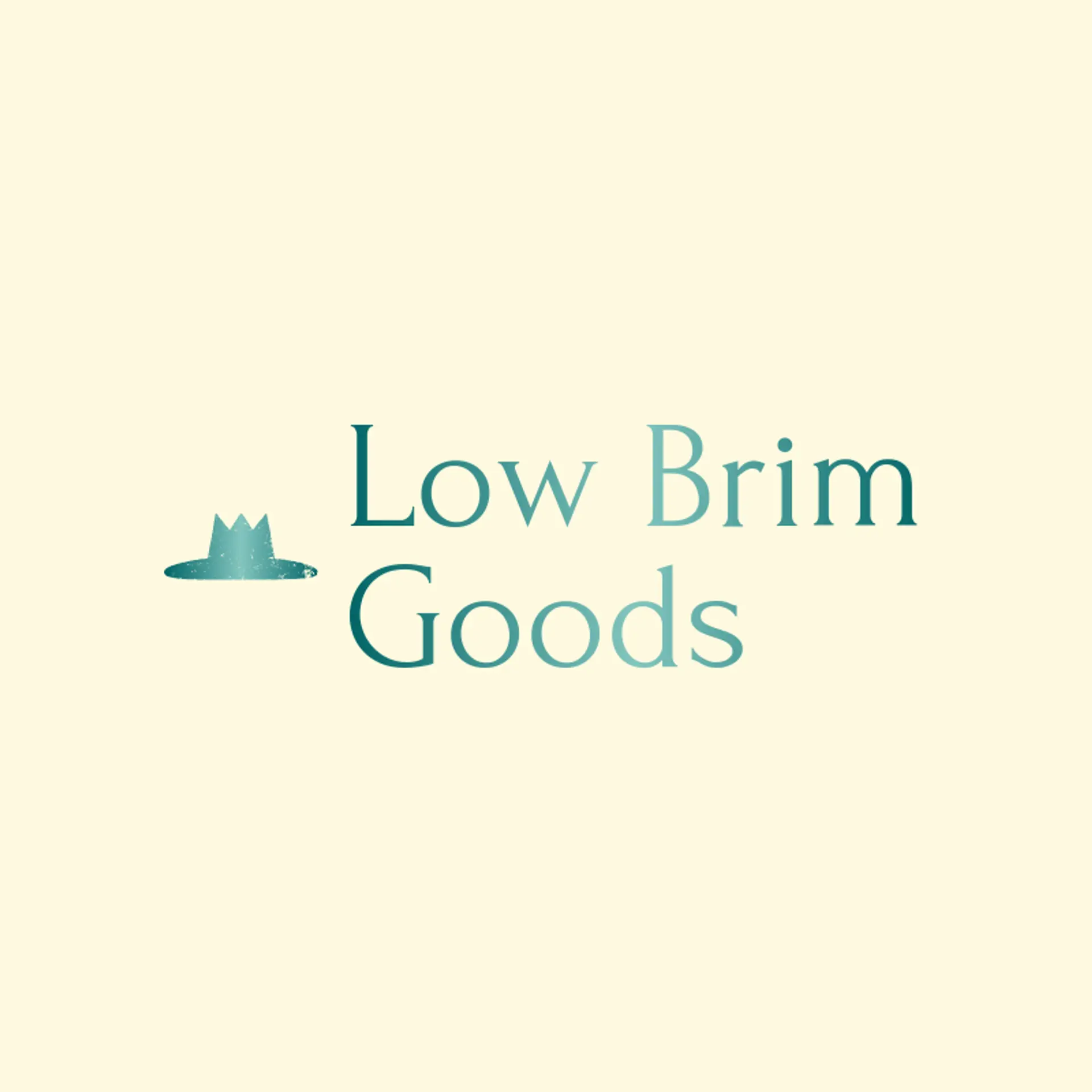 Low Brim Goods logo for baseball hat