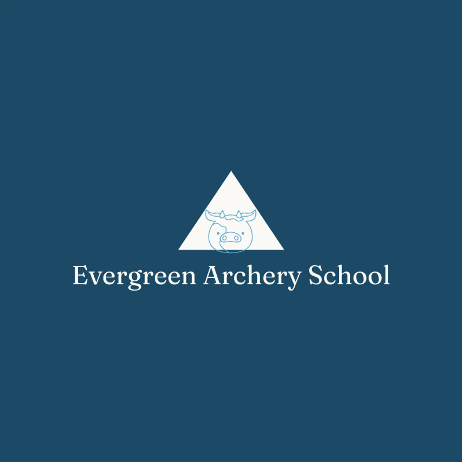 Evergreen Archery School logo for archer