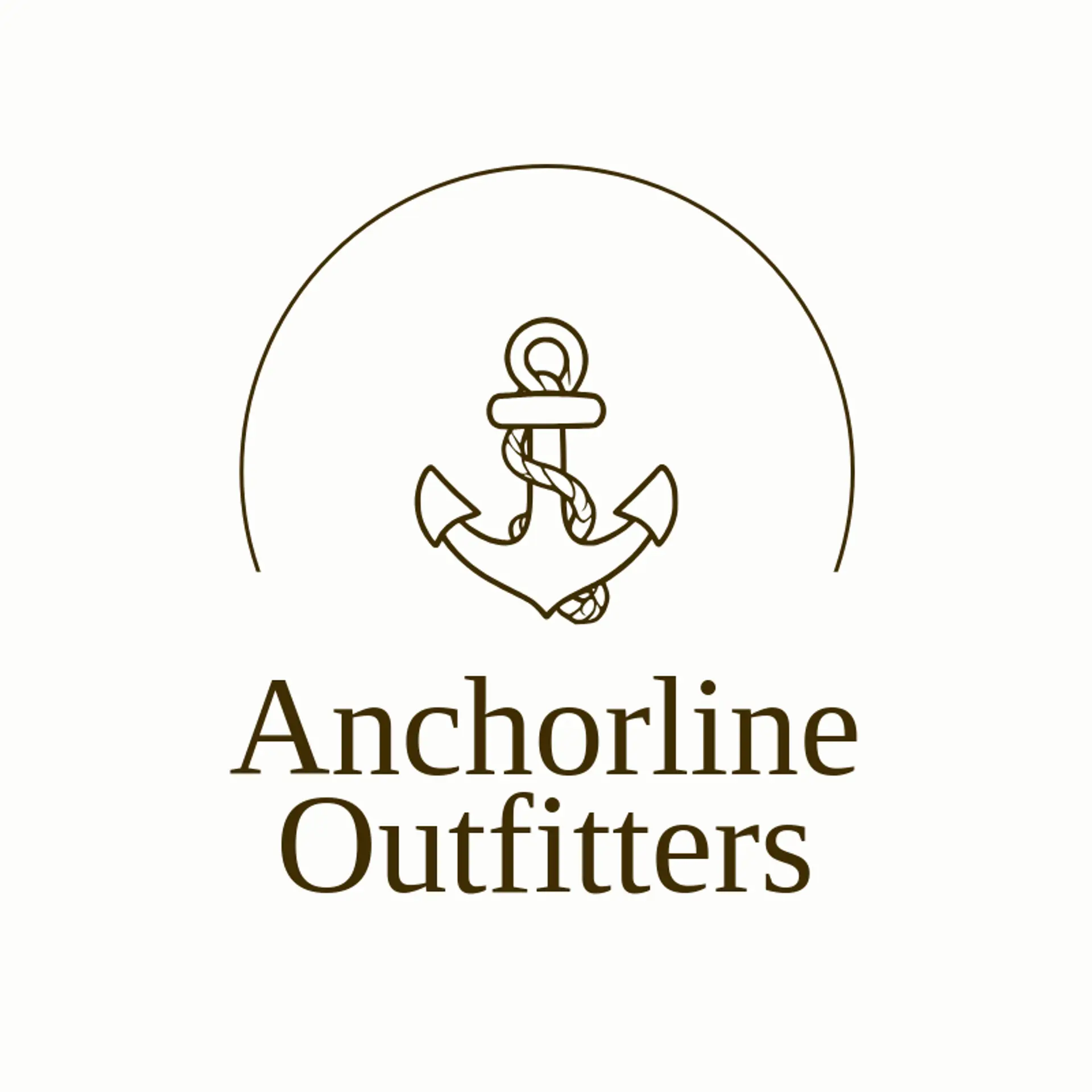 Anchorline Outfitters logo for nautical