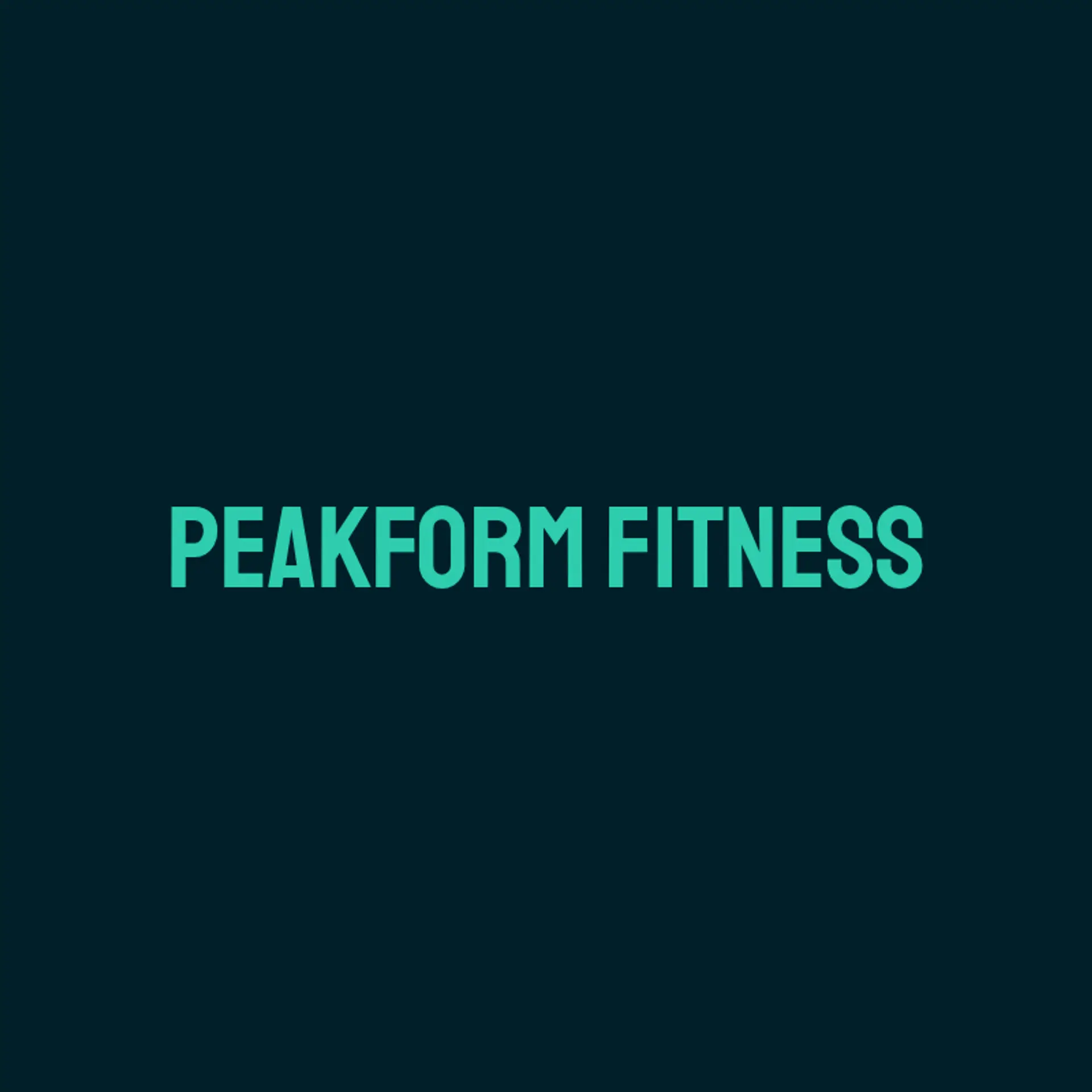 PeakForm Fitness logo for fitness club