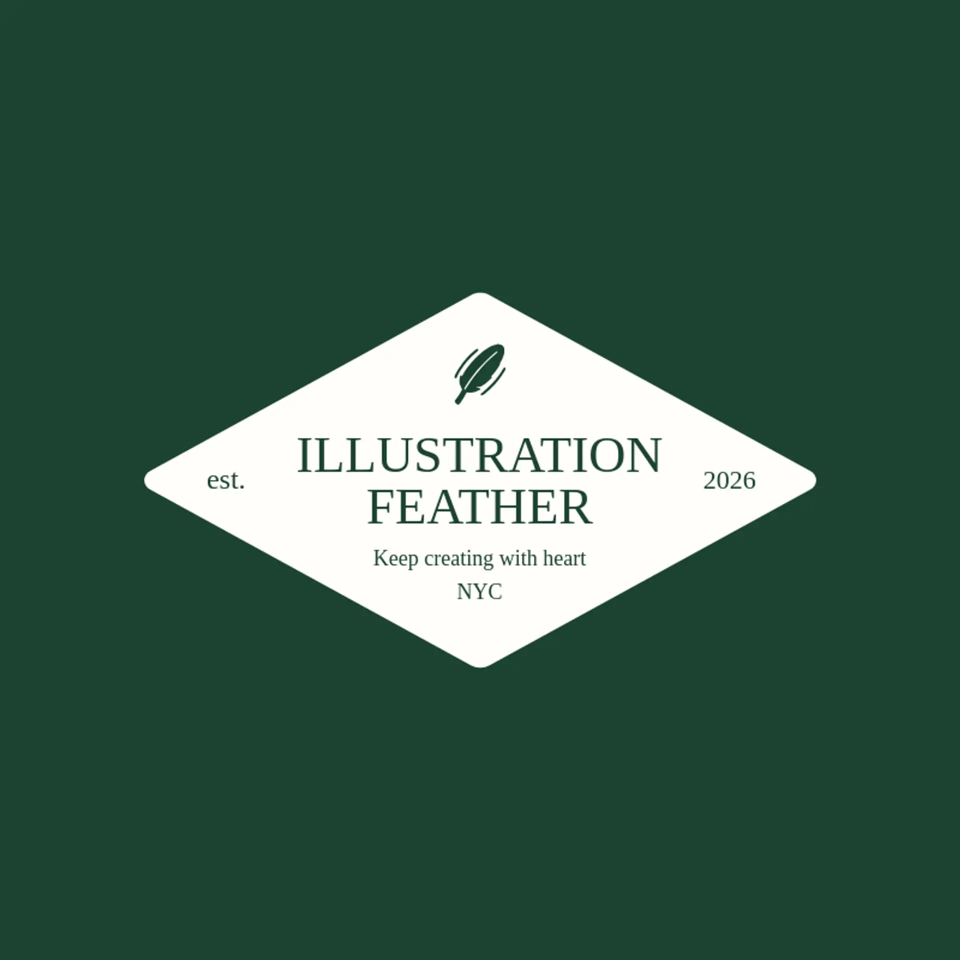 Illustration Feather logo for illustration