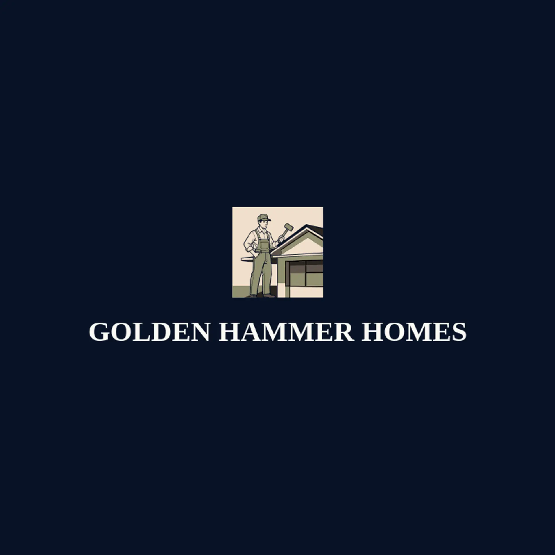 Golden Hammer Homes logo for home builder