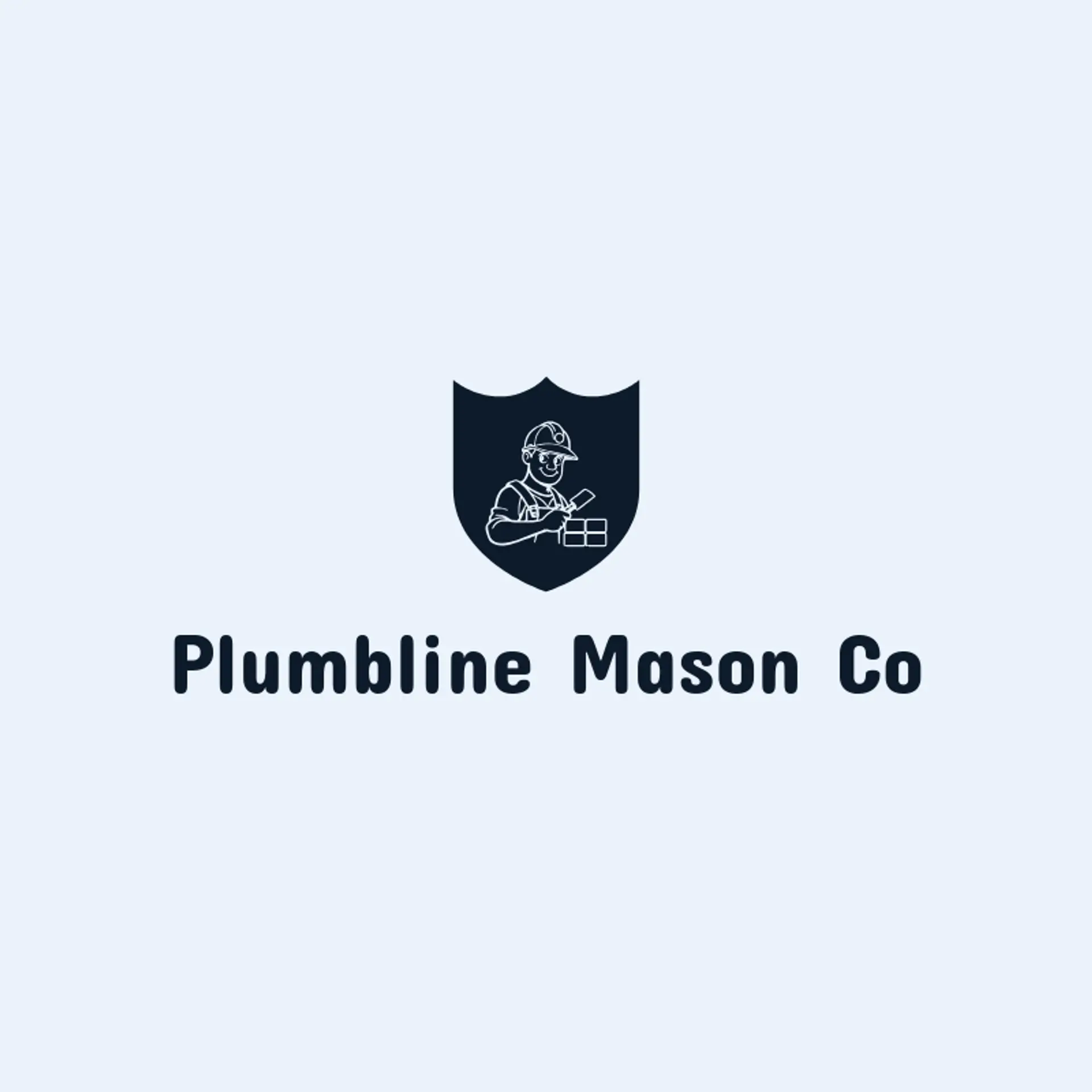 Plumbline Mason Co logo for mason
