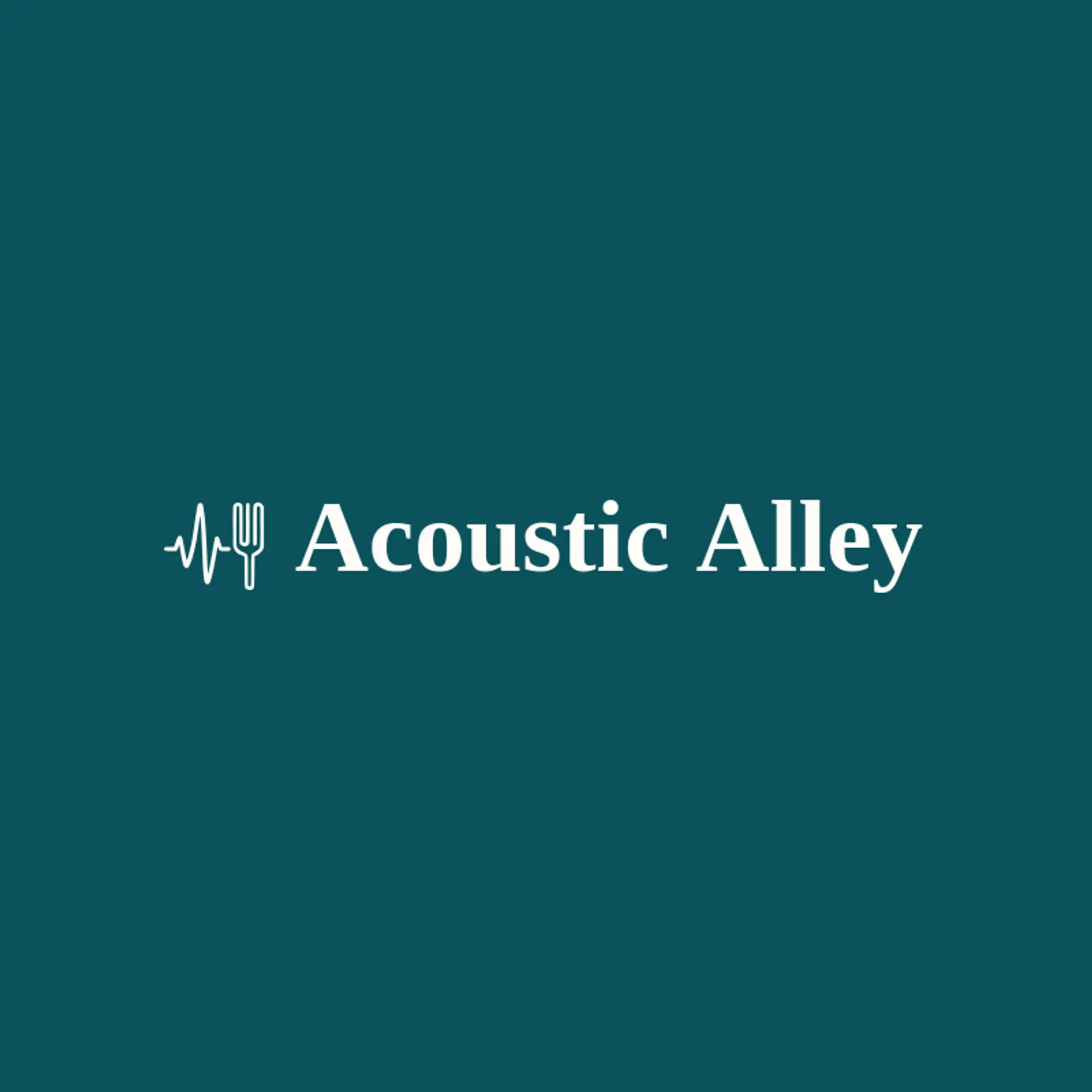 Acoustic Alley logo for sound wave