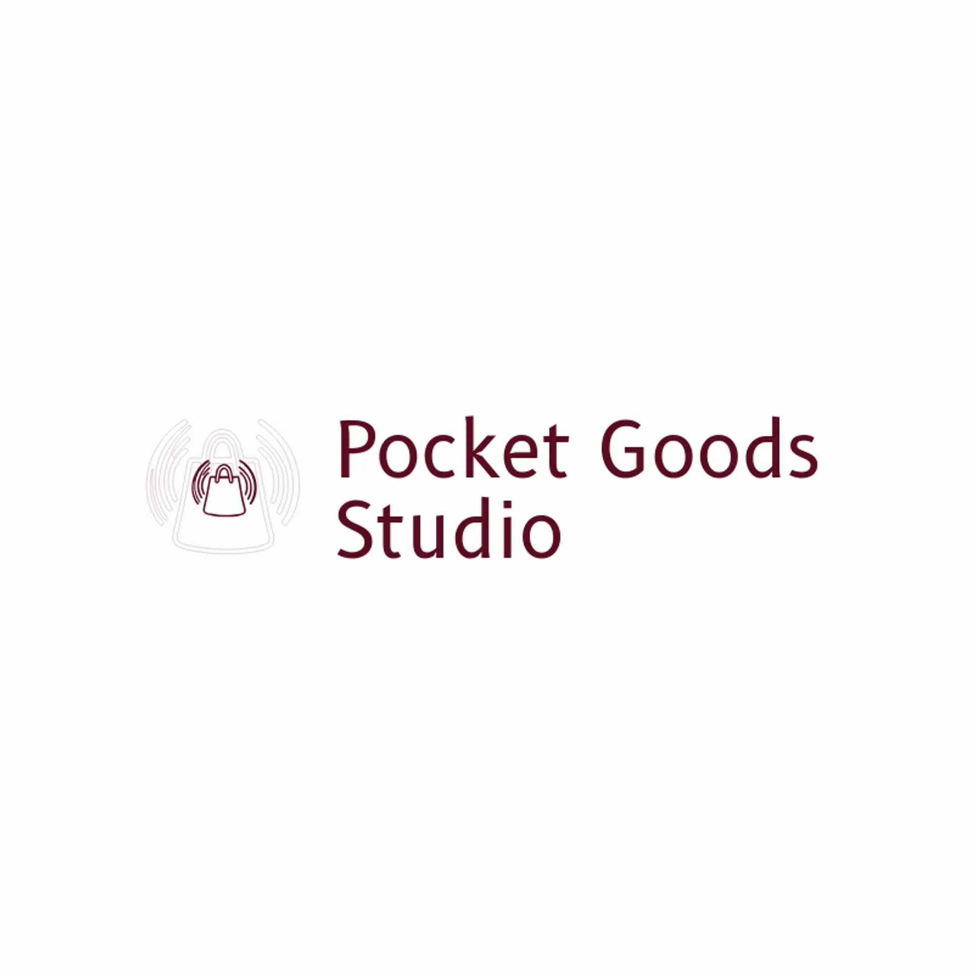 Pocket Goods Studio logo for mobile shop