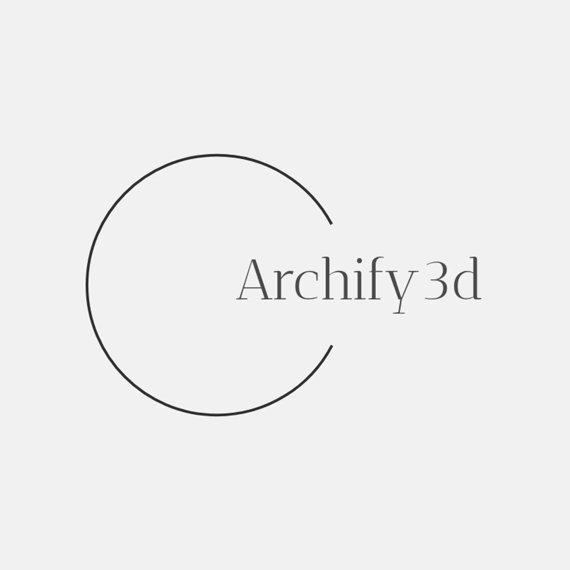 Archify3D logo for construction 3d