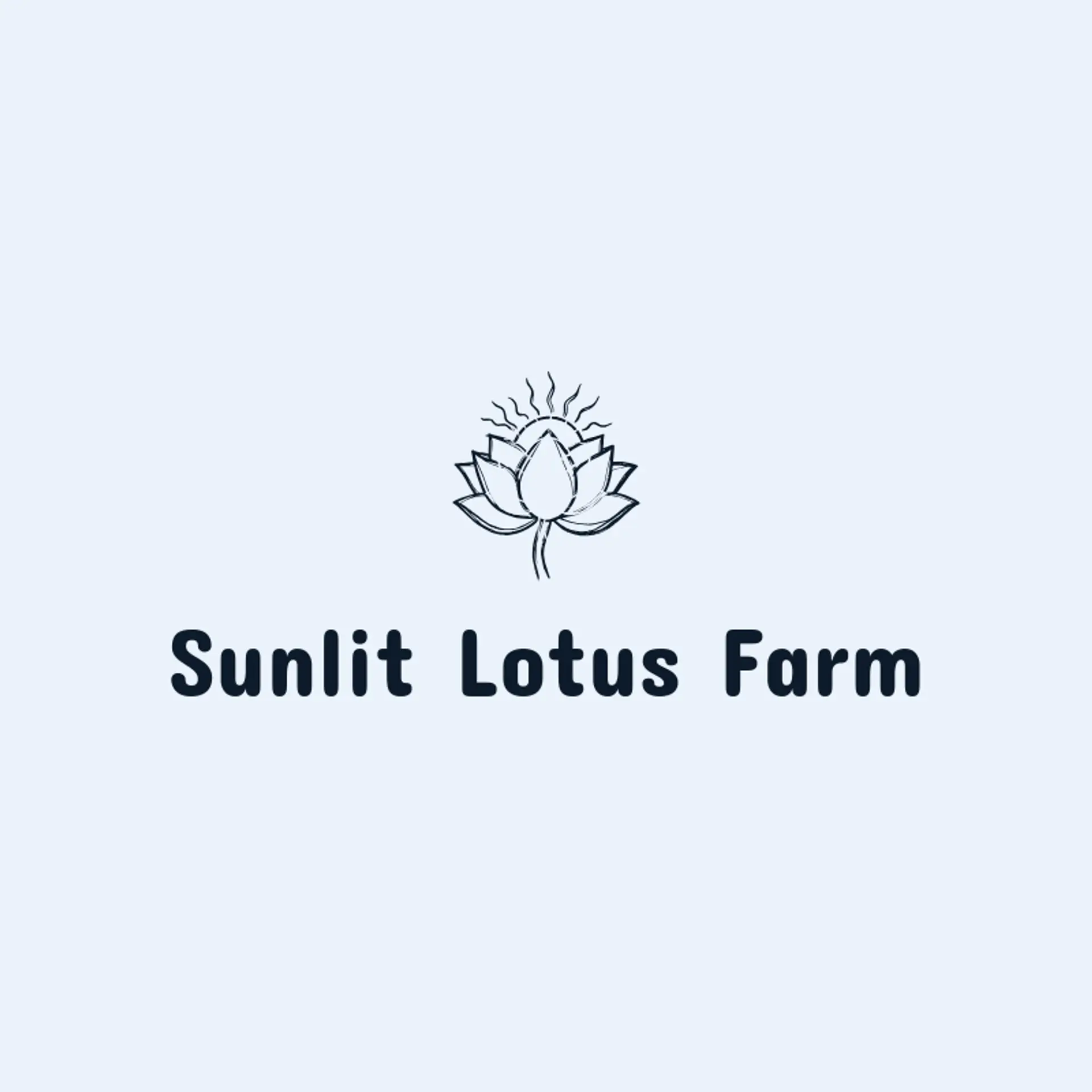 Sunlit Lotus Farm logo for lotus