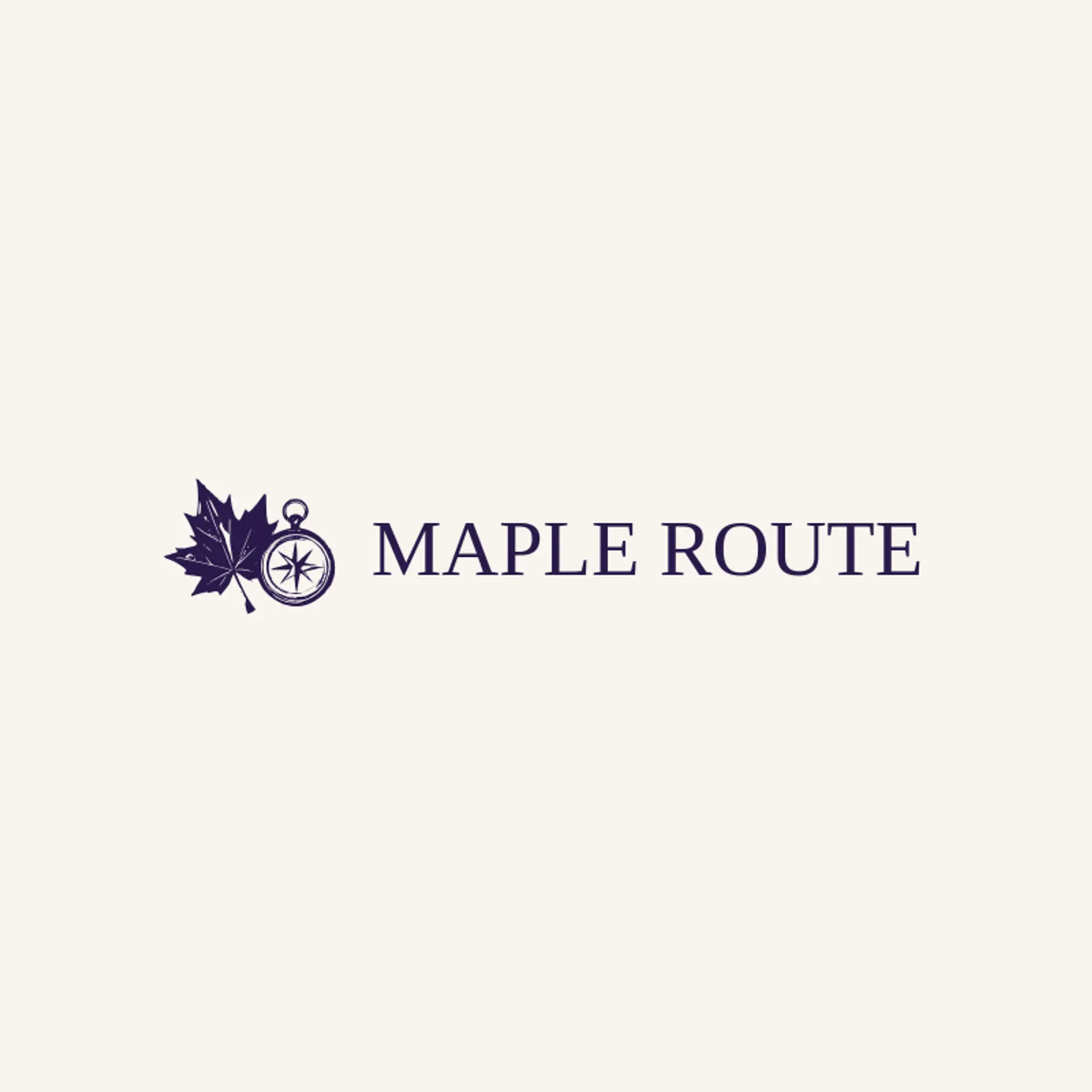 Maple Route logo for road trip