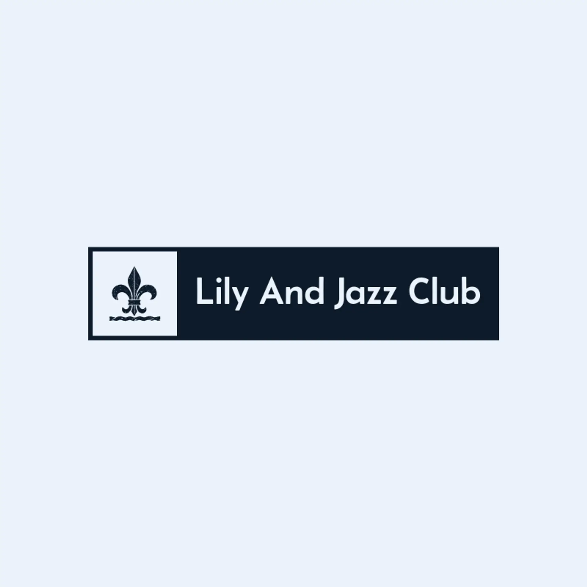 Lily and Jazz Club logo for fleur de lis