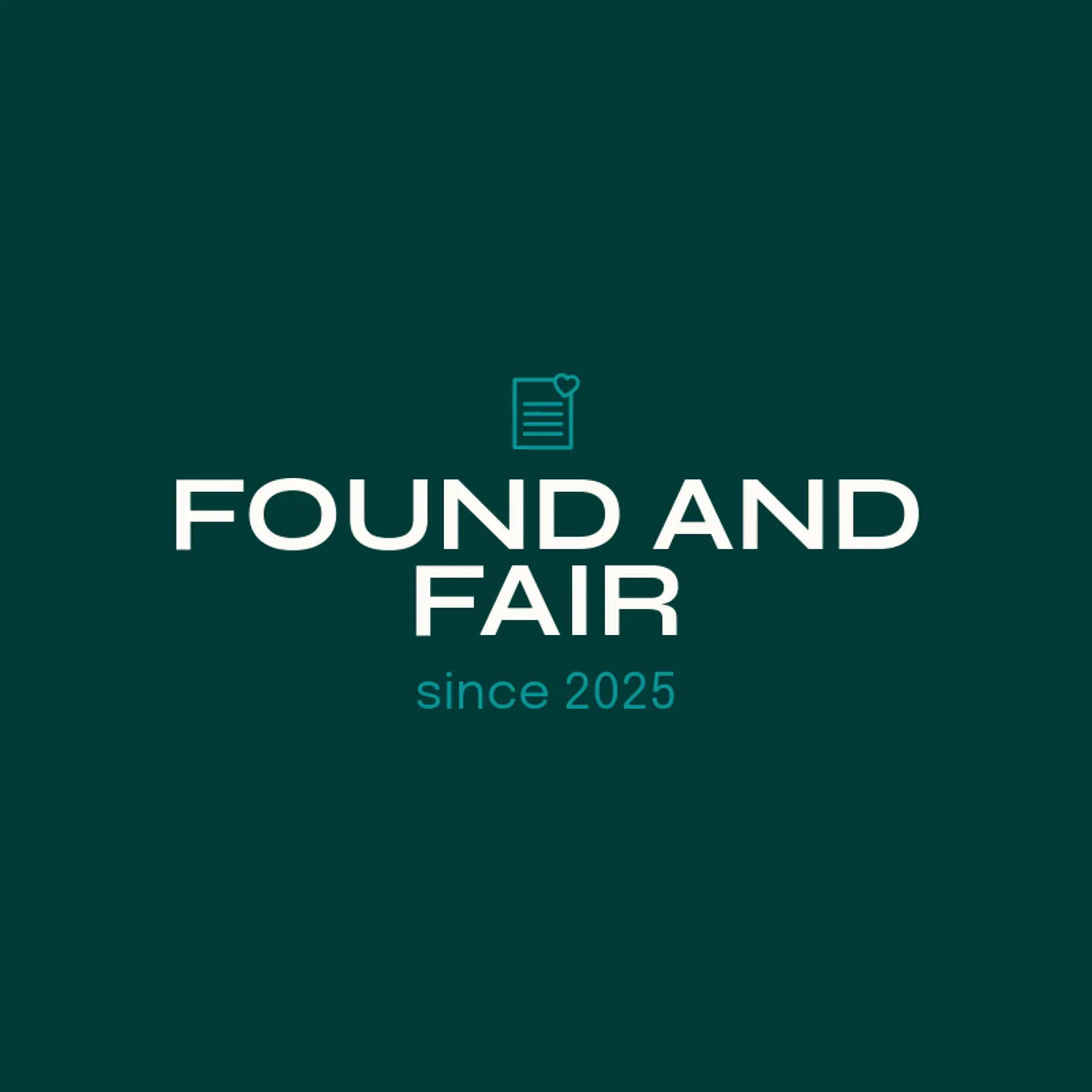Found And Fair logo for shopping