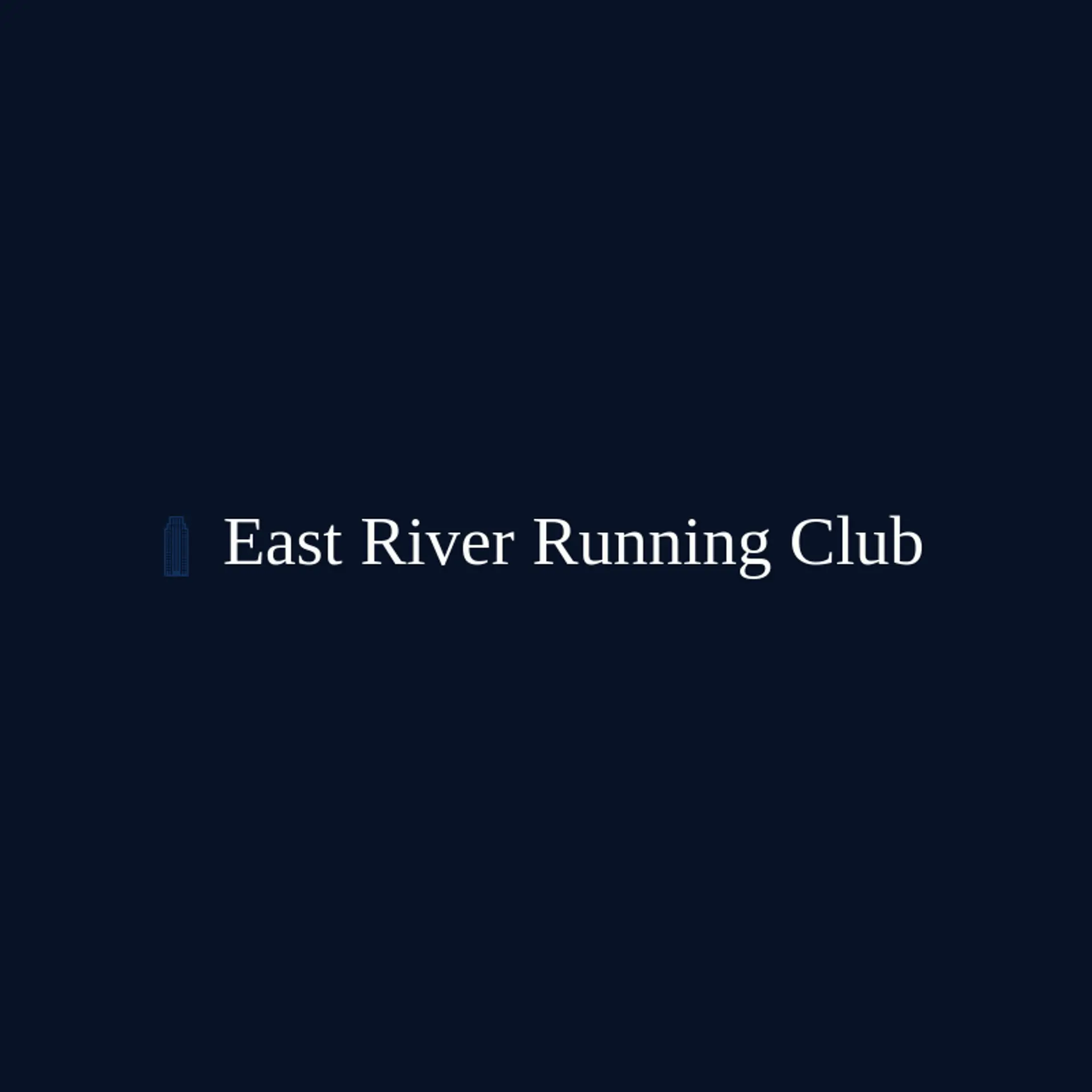 East River Running Club logo for new york