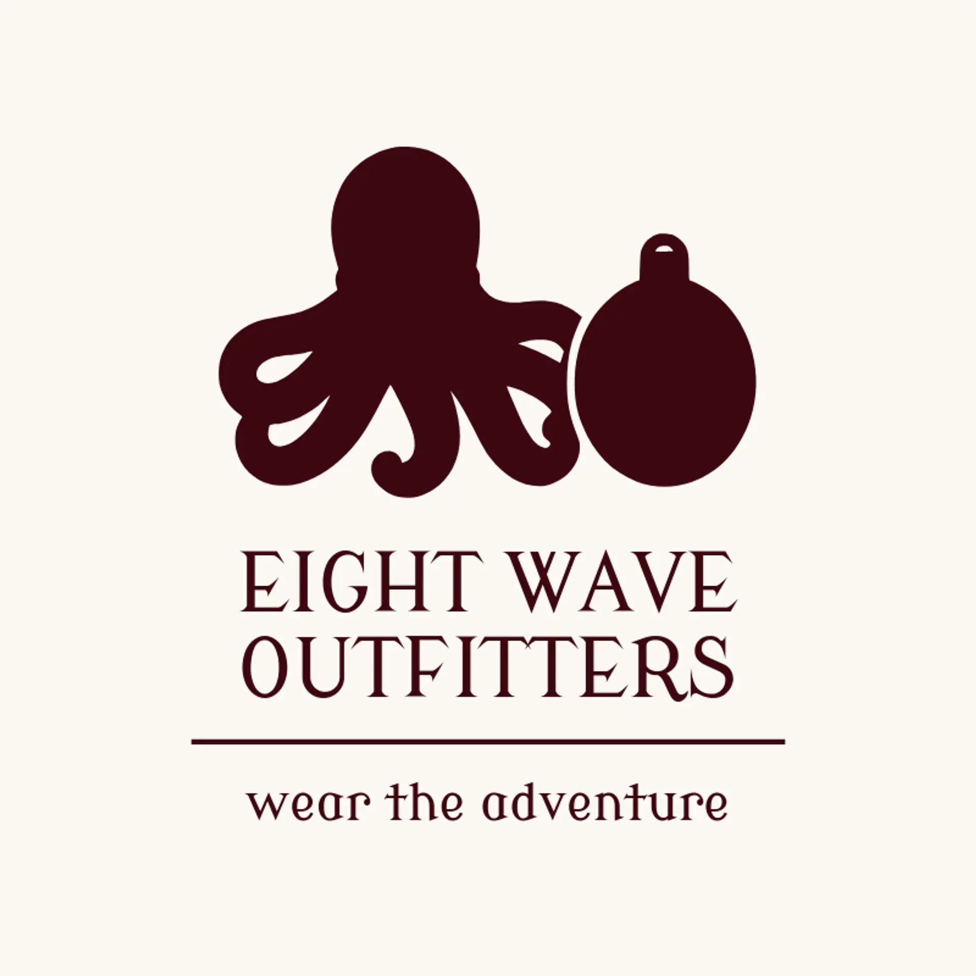 Eight Wave Outfitters logo for octopus