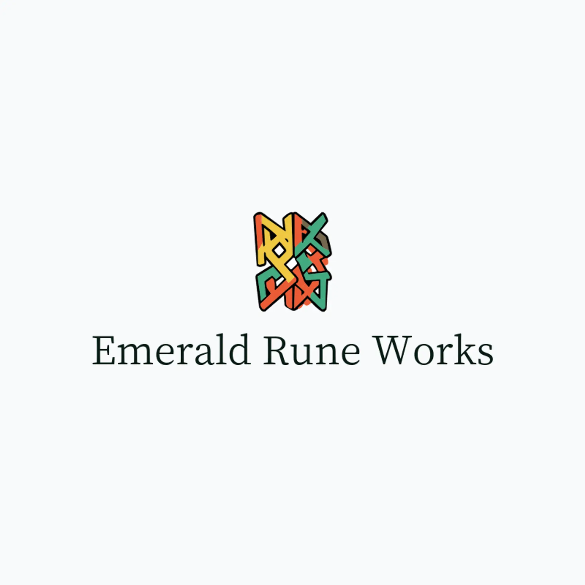 Emerald Rune Works logo for celtic
