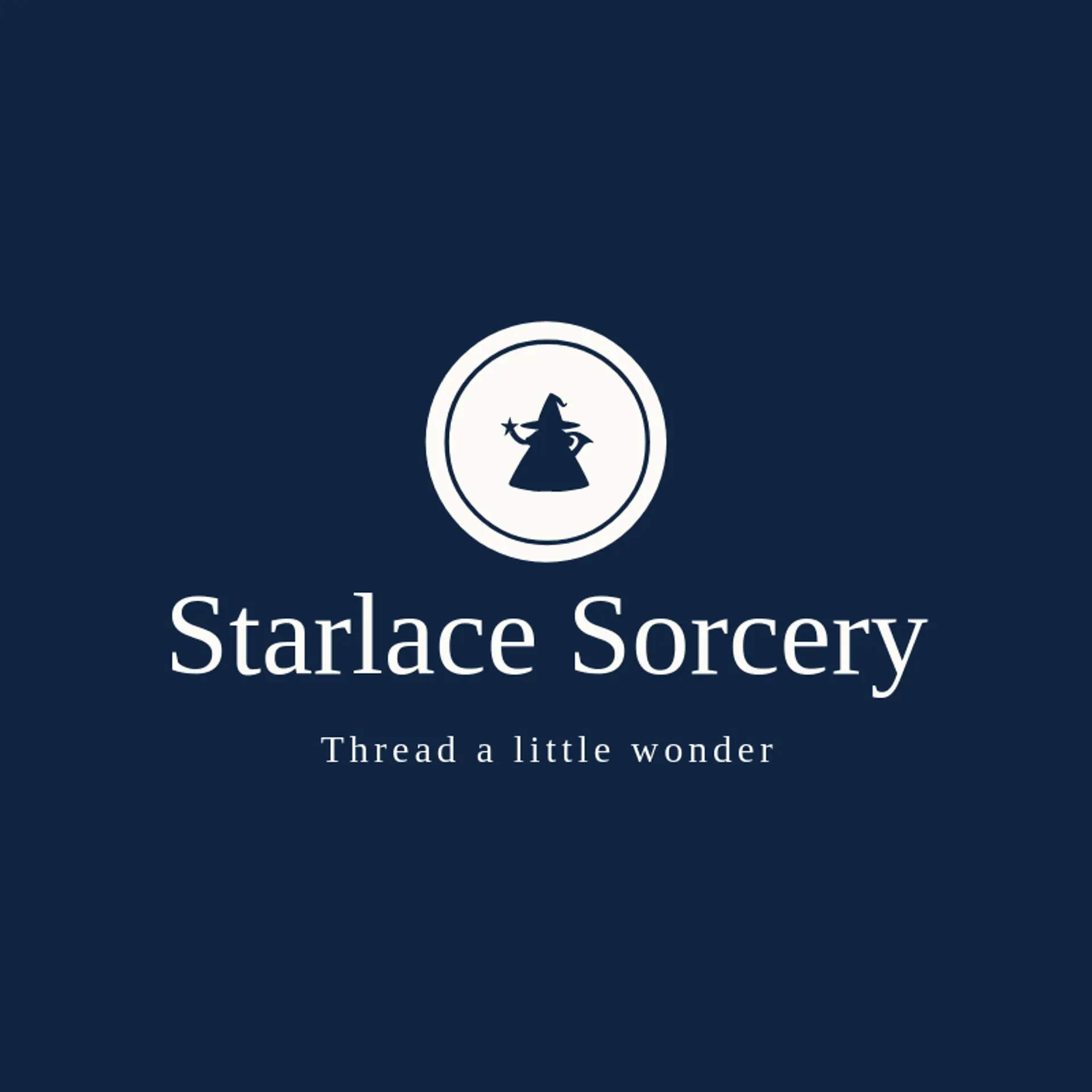 Starlace Sorcery logo for witch