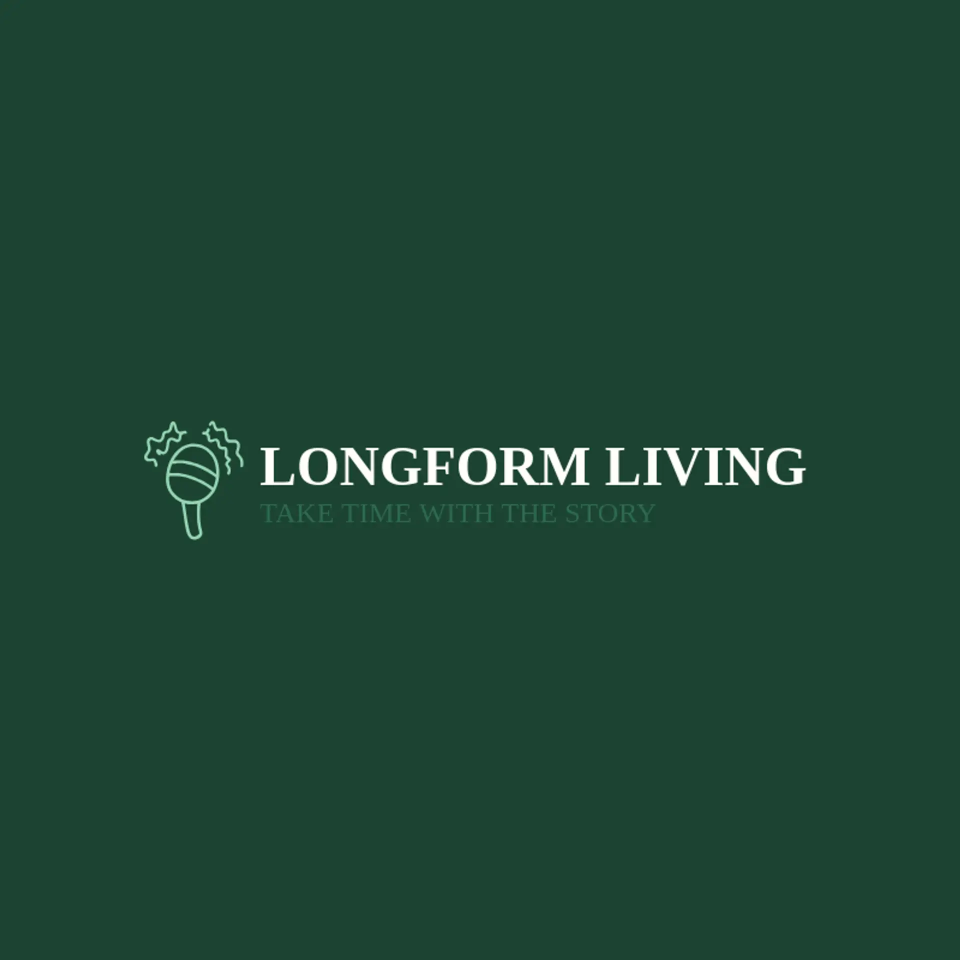 Longform Living logo for talk show