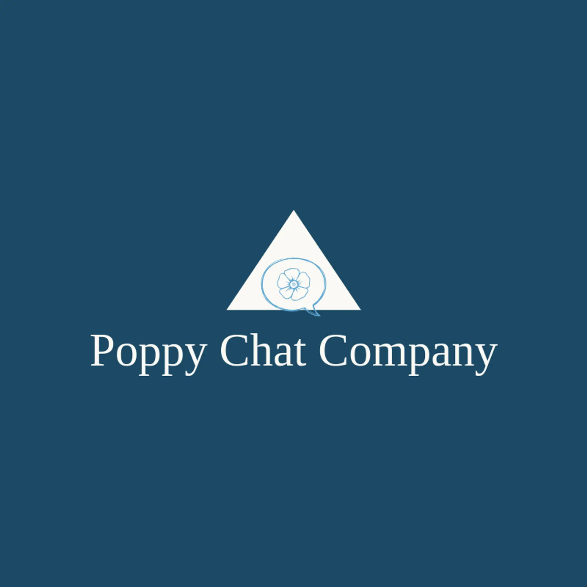 Poppy Chat Company logo for chatbot