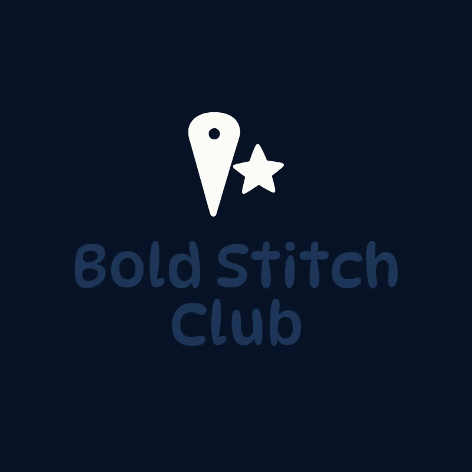 Bold Stitch Club logo for streetwear