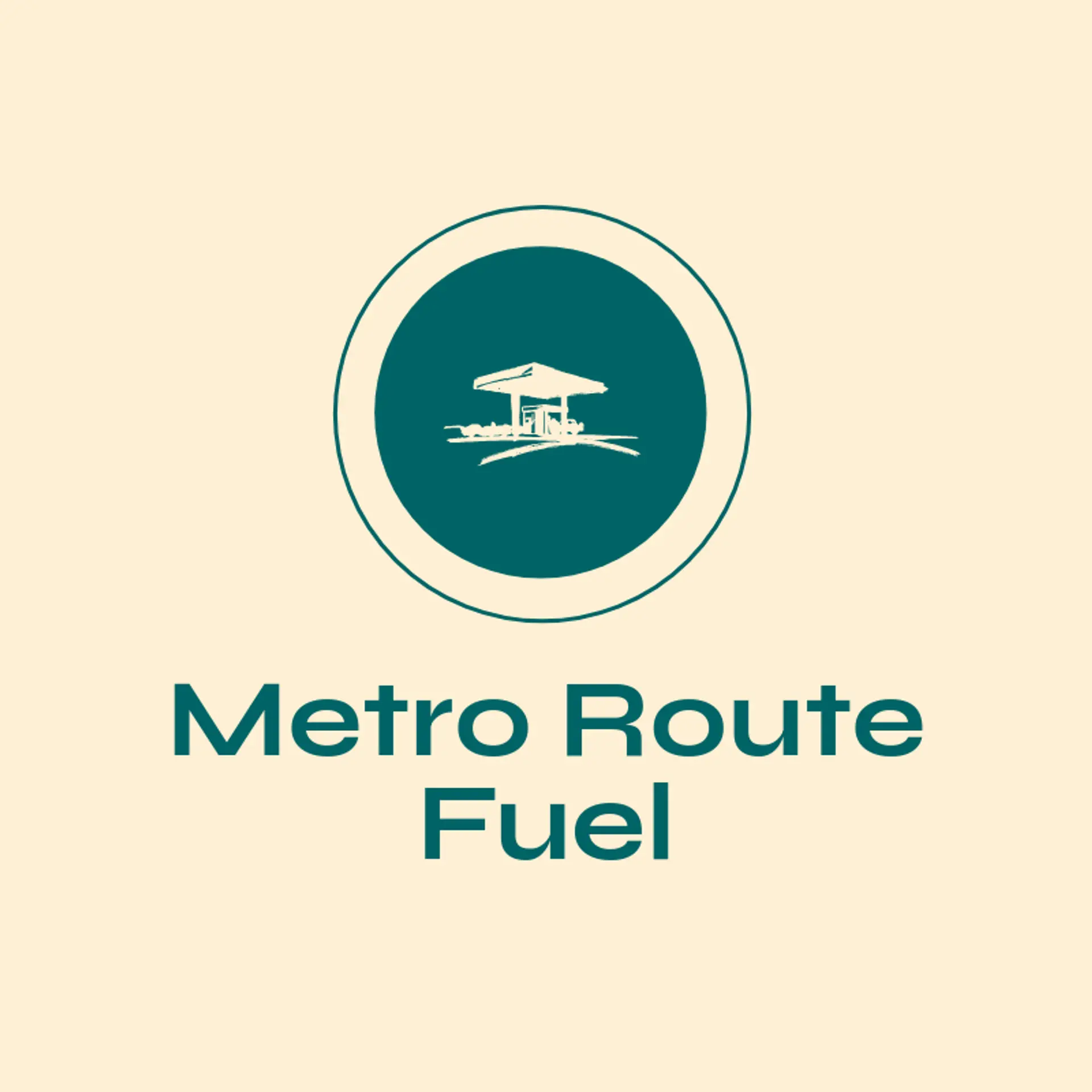 Metro Route Fuel logo for gas station