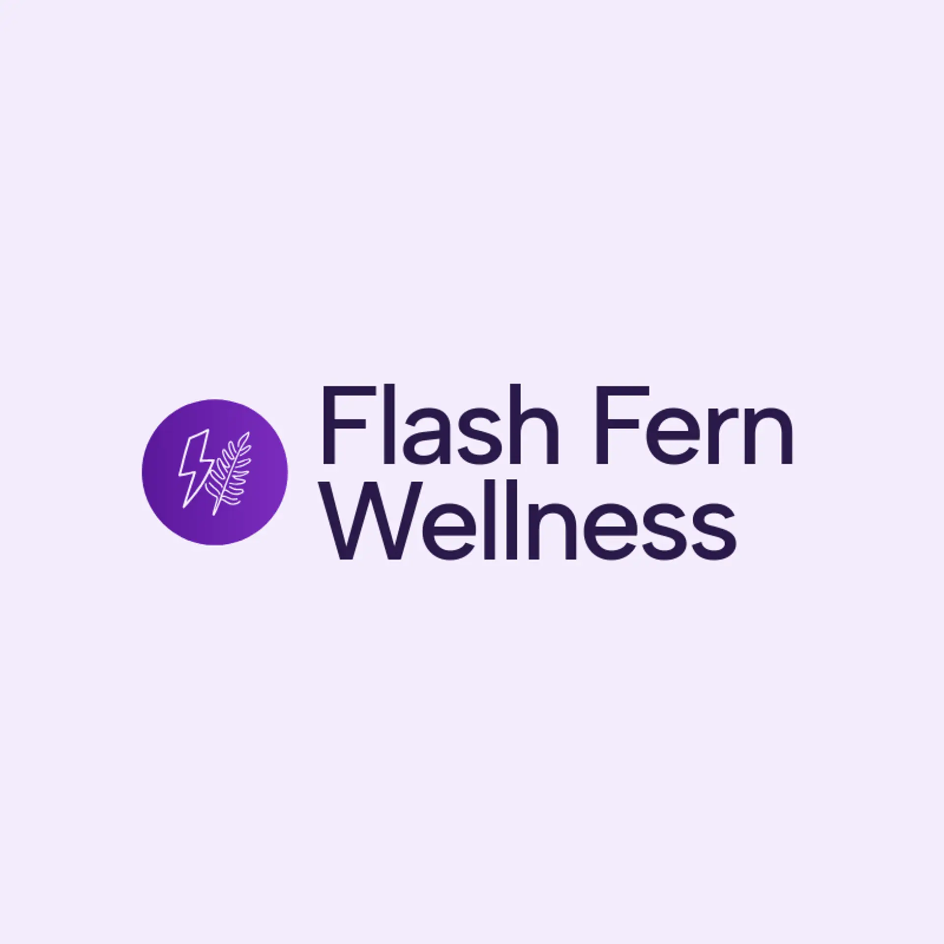 Flash Fern Wellness logo for lightning