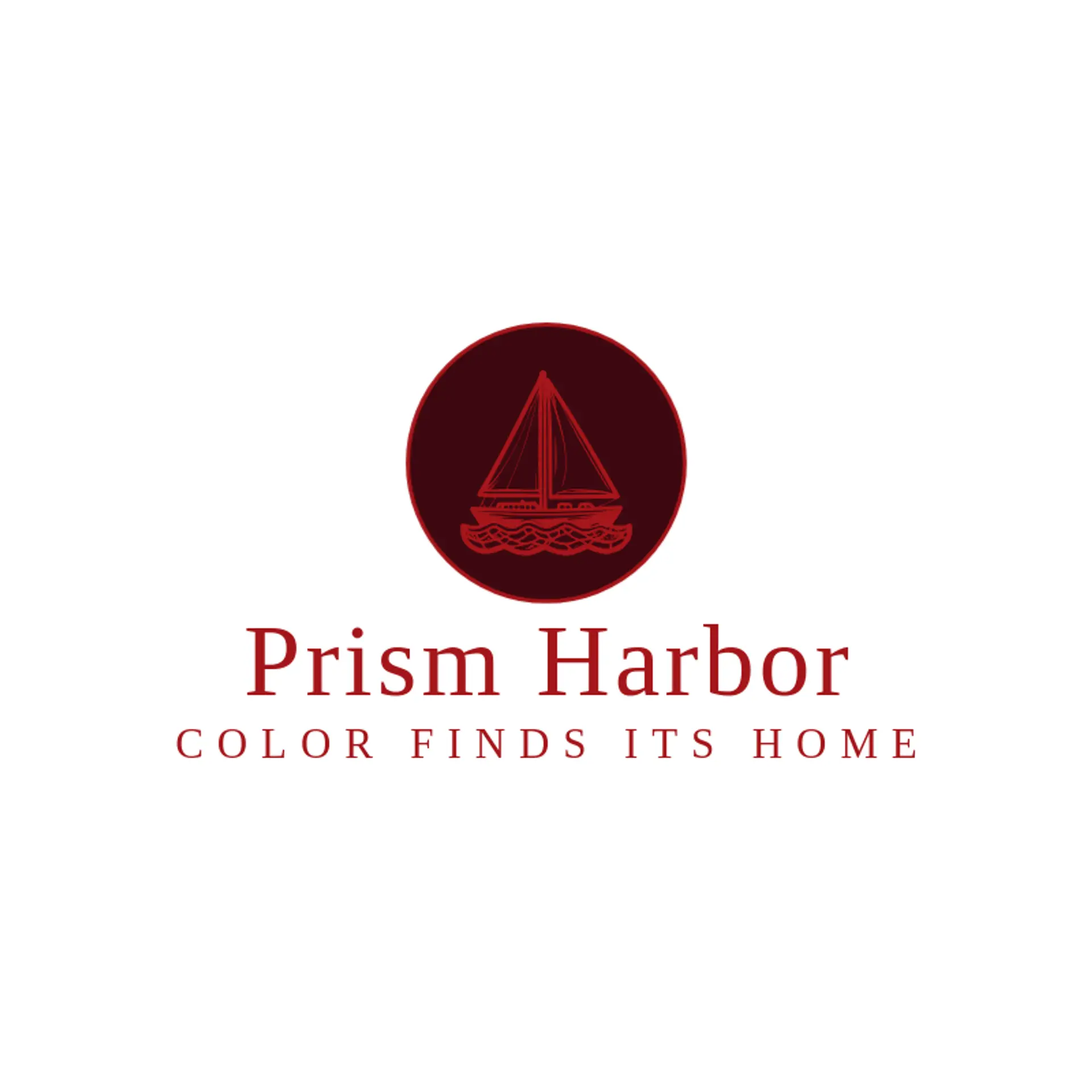 Prism Harbor logo for stained glass