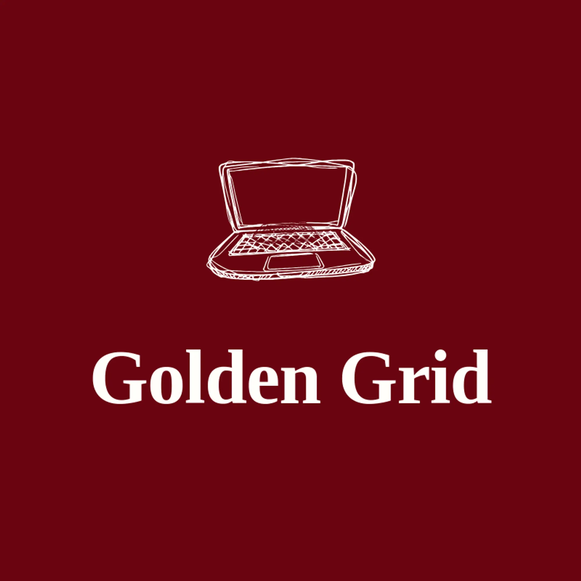 Golden Grid logo for laptop