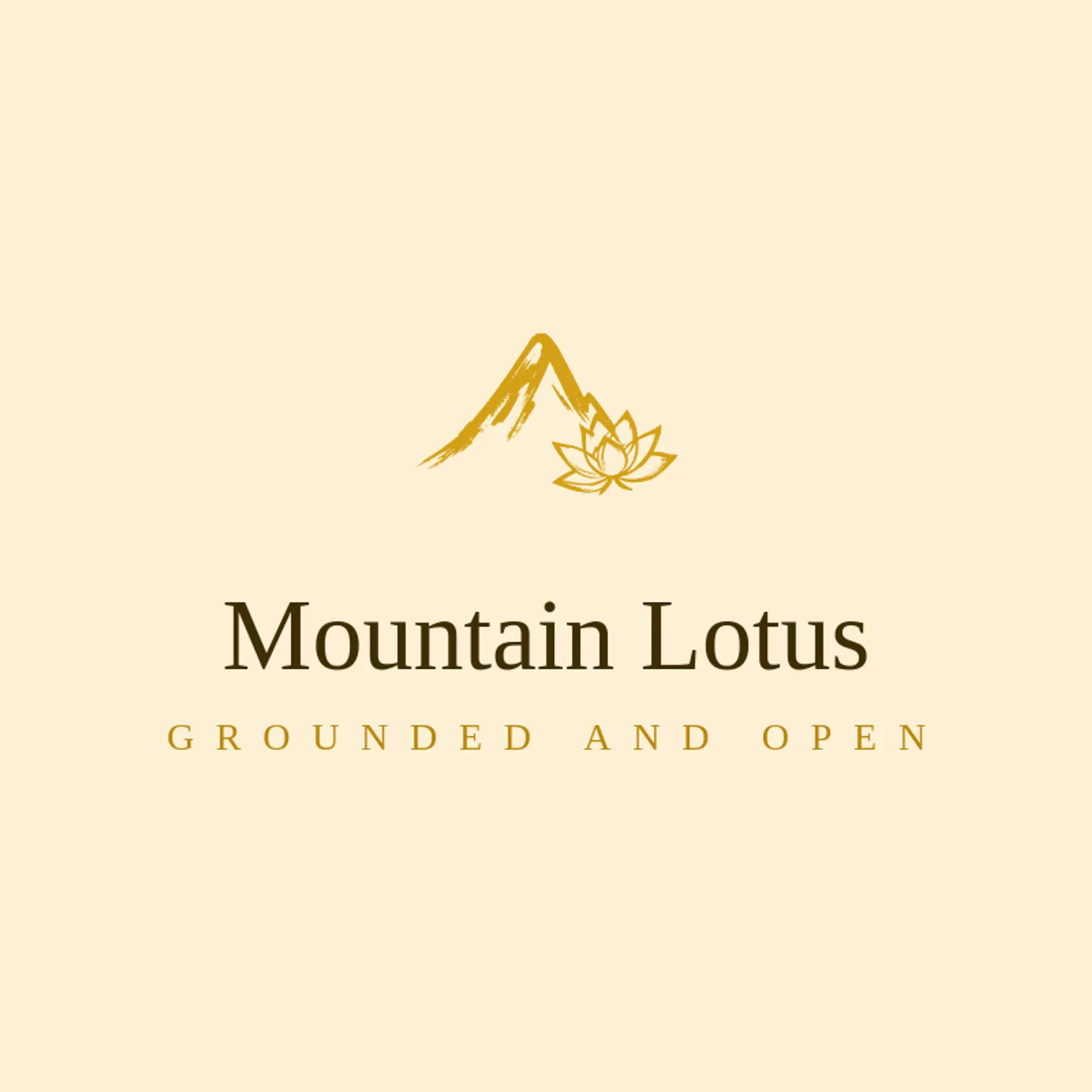 Mountain Lotus logo for buddhism