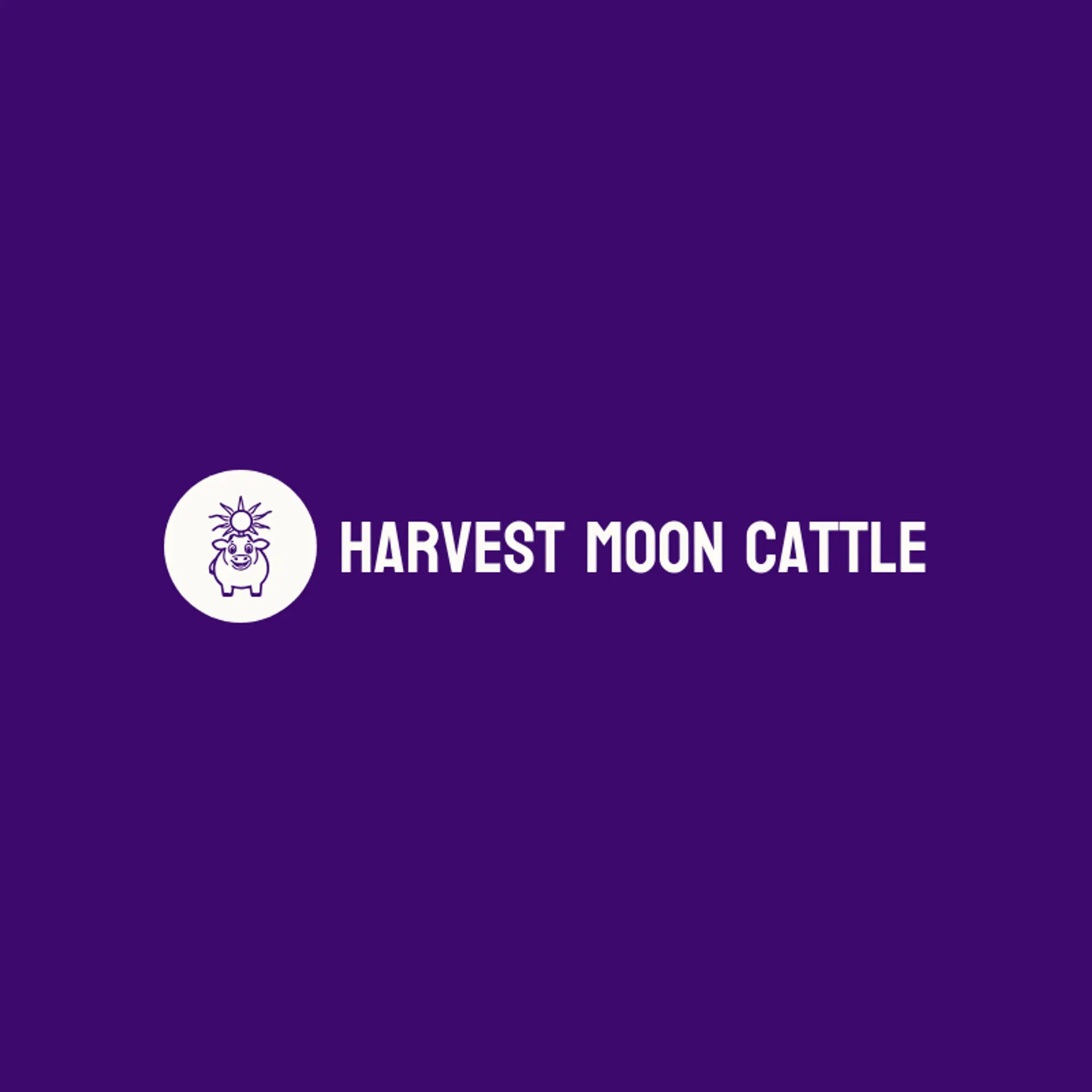 Harvest Moon Cattle logo for cow