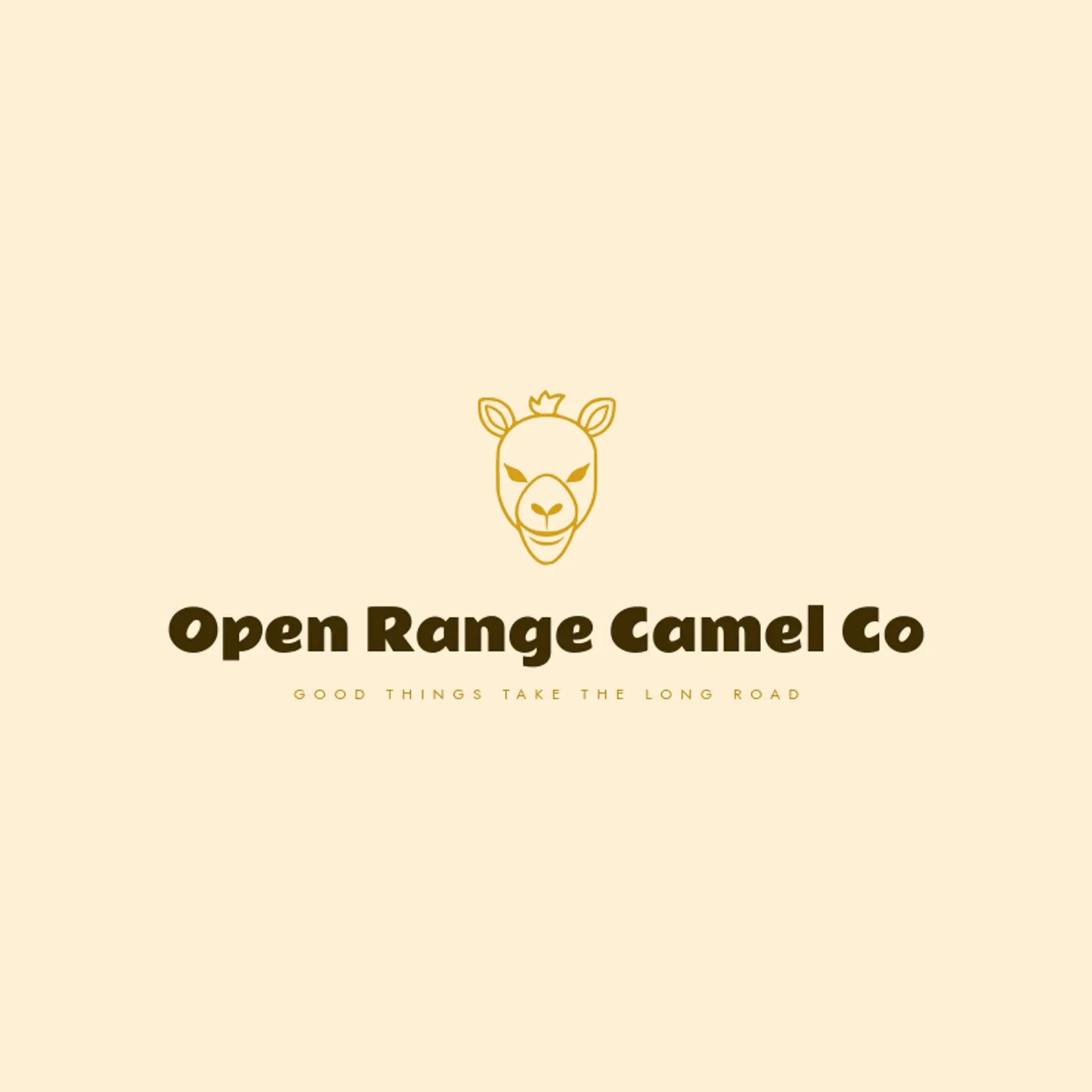 Open Range Camel Co logo for camel