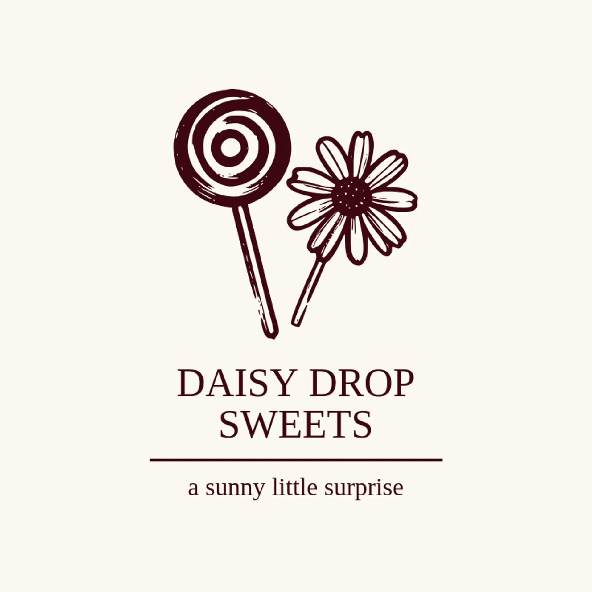 Daisy Drop Sweets logo for lollipop