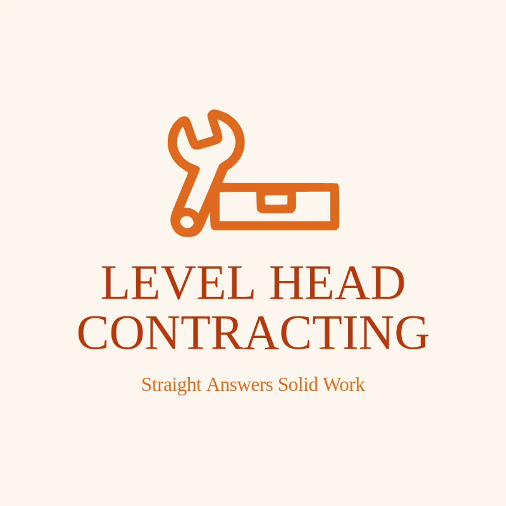 Level Head Contracting logo for contractor