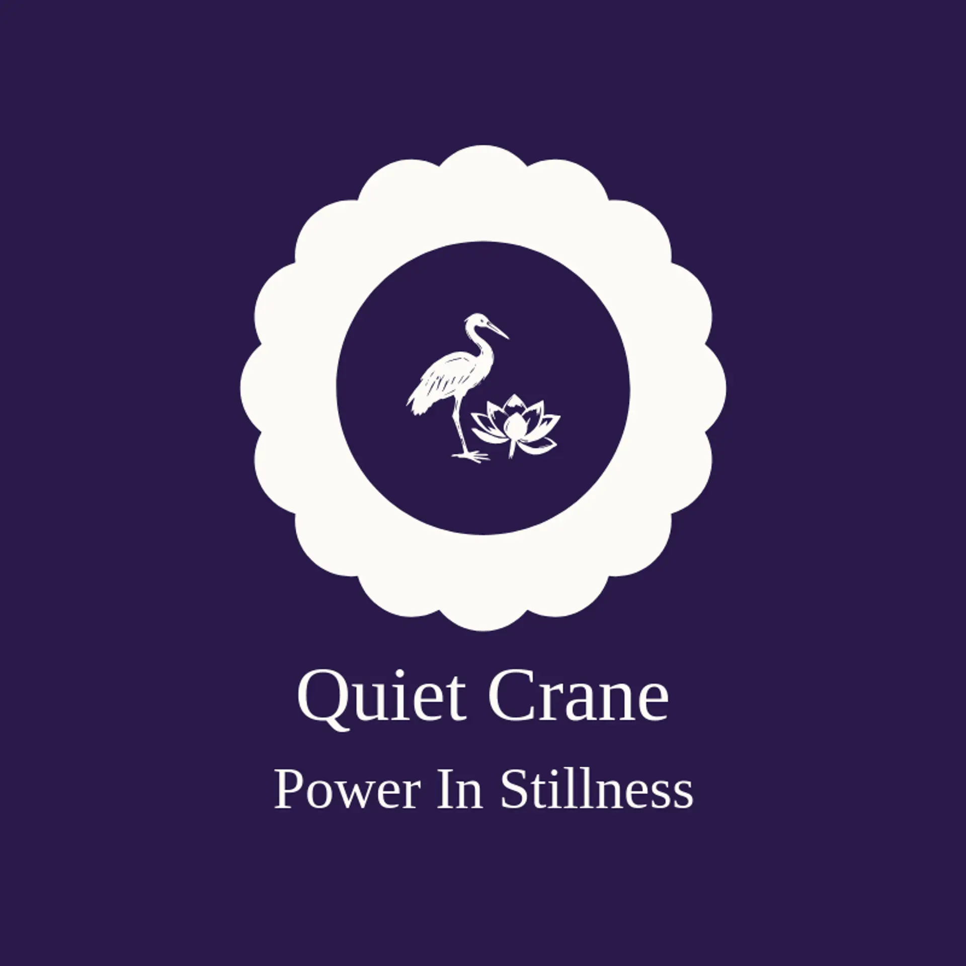 Quiet Crane logo for karate