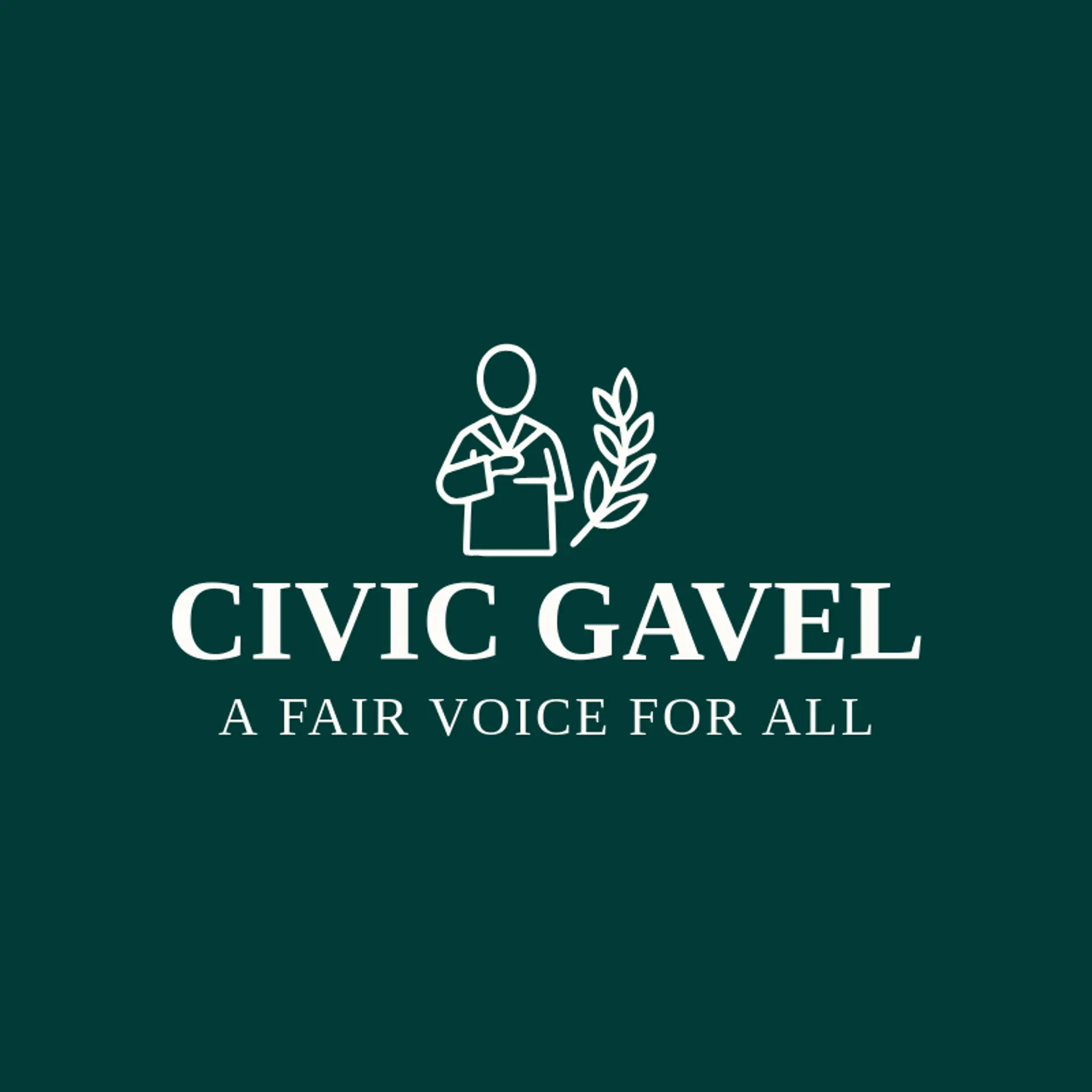 Civic Gavel logo for judge