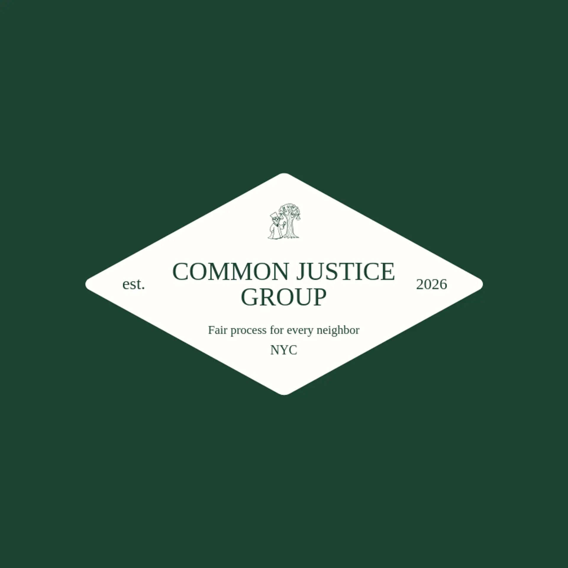 Common Justice Group logo for judge