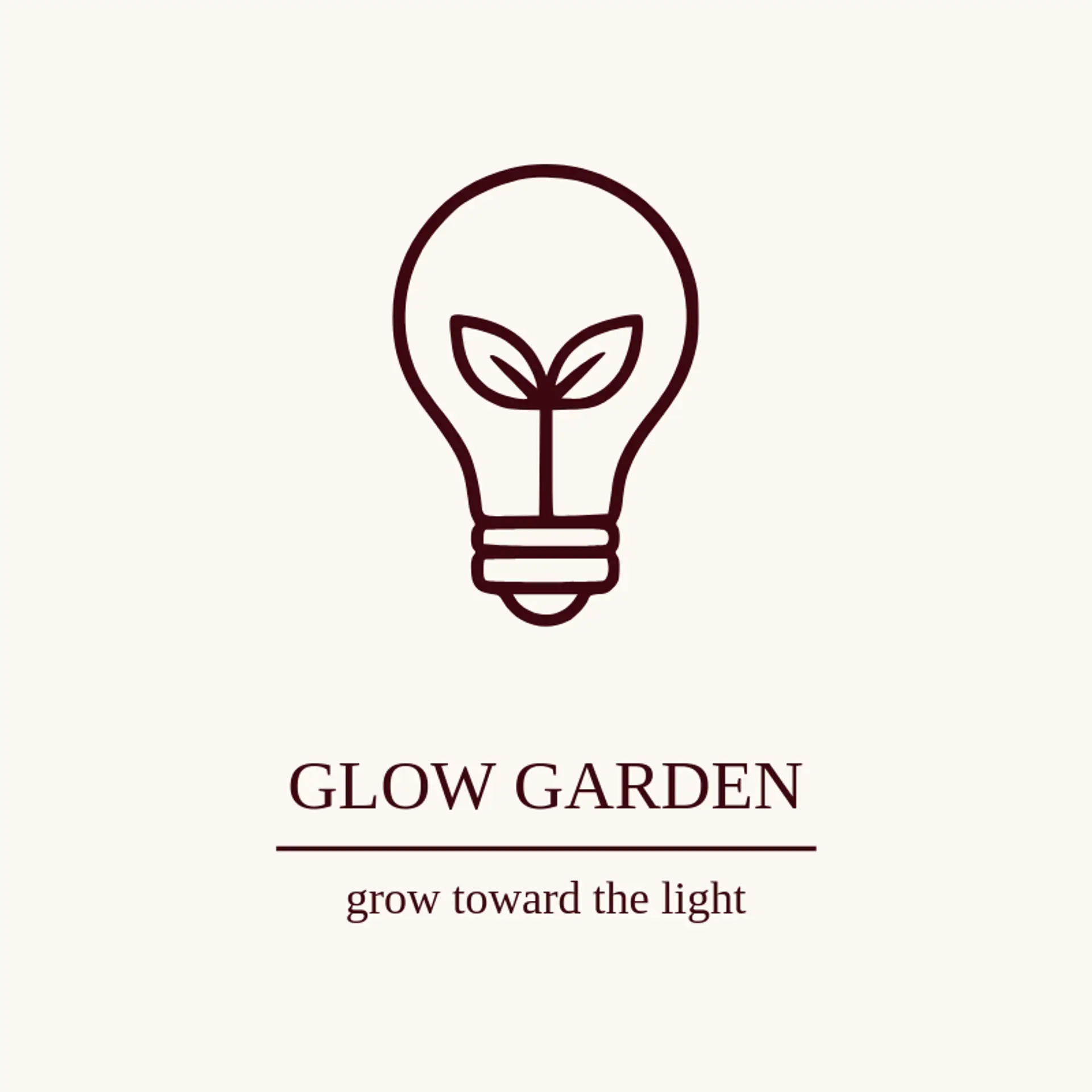 Glow Garden logo for glow