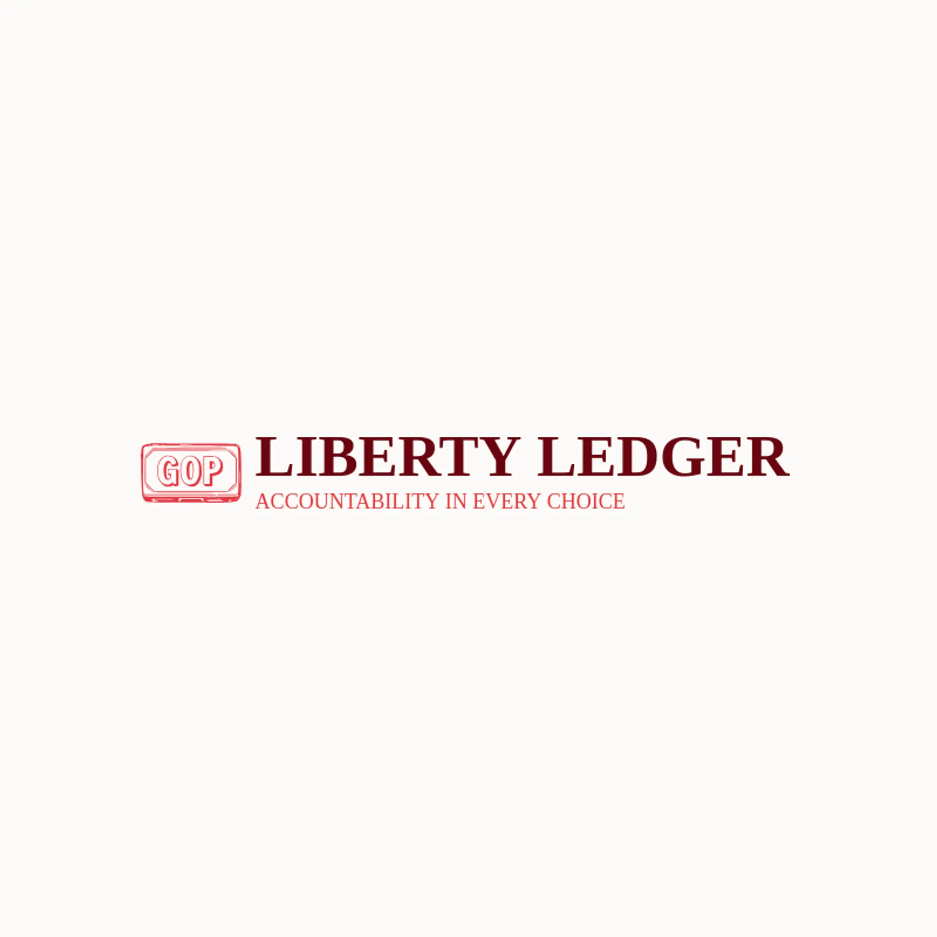Liberty Ledger logo for republican