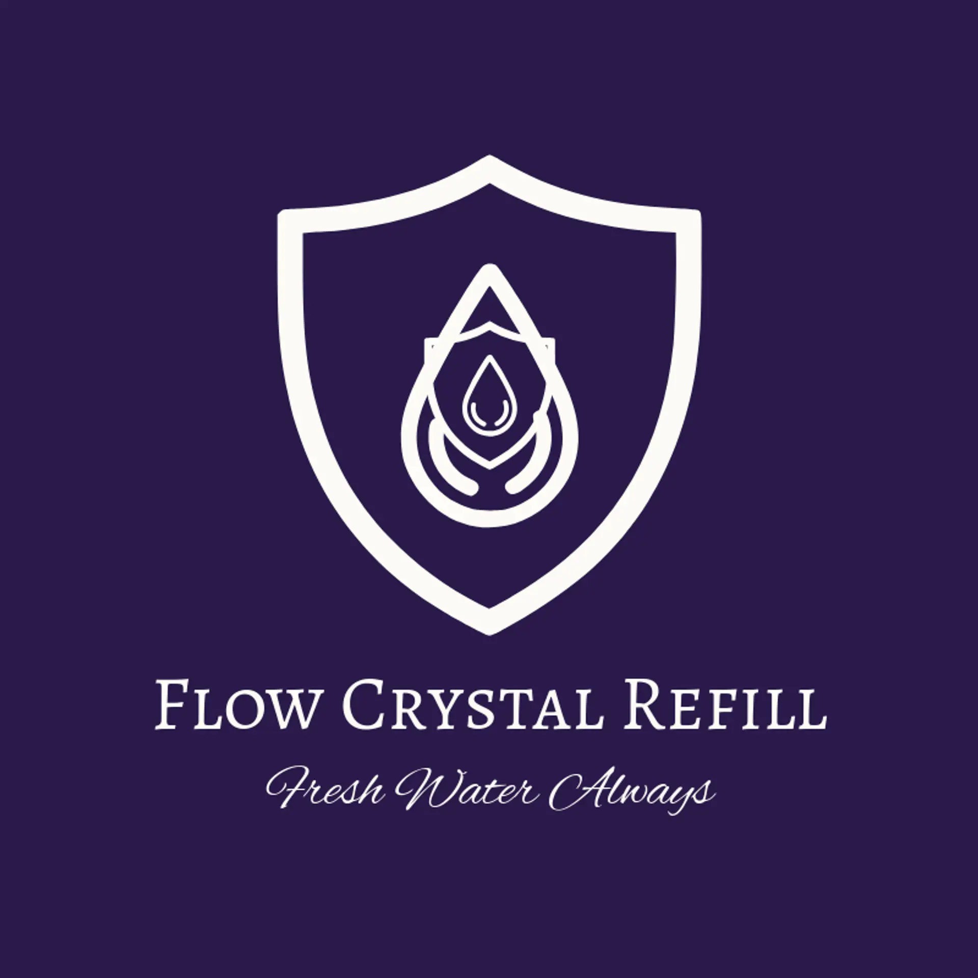 Flow Crystal Refill logo for water refilling station
