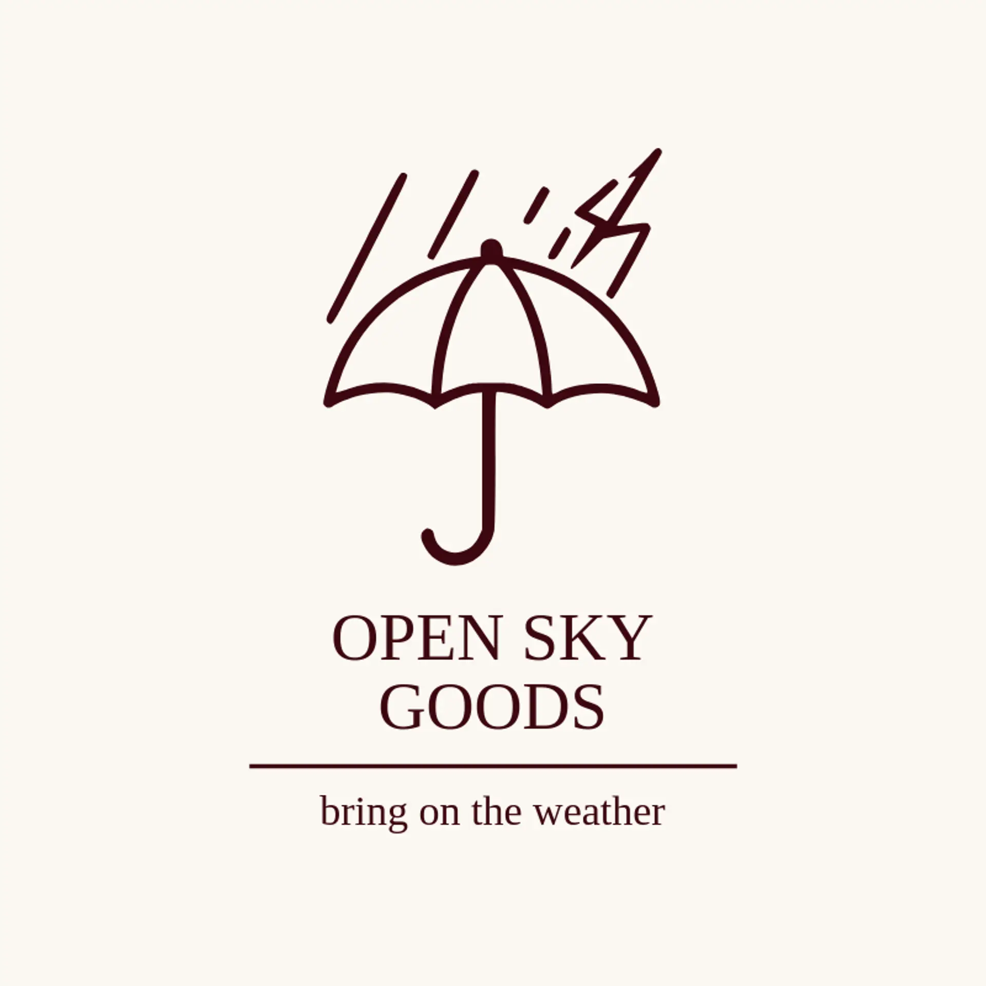 Open Sky Goods logo for drip